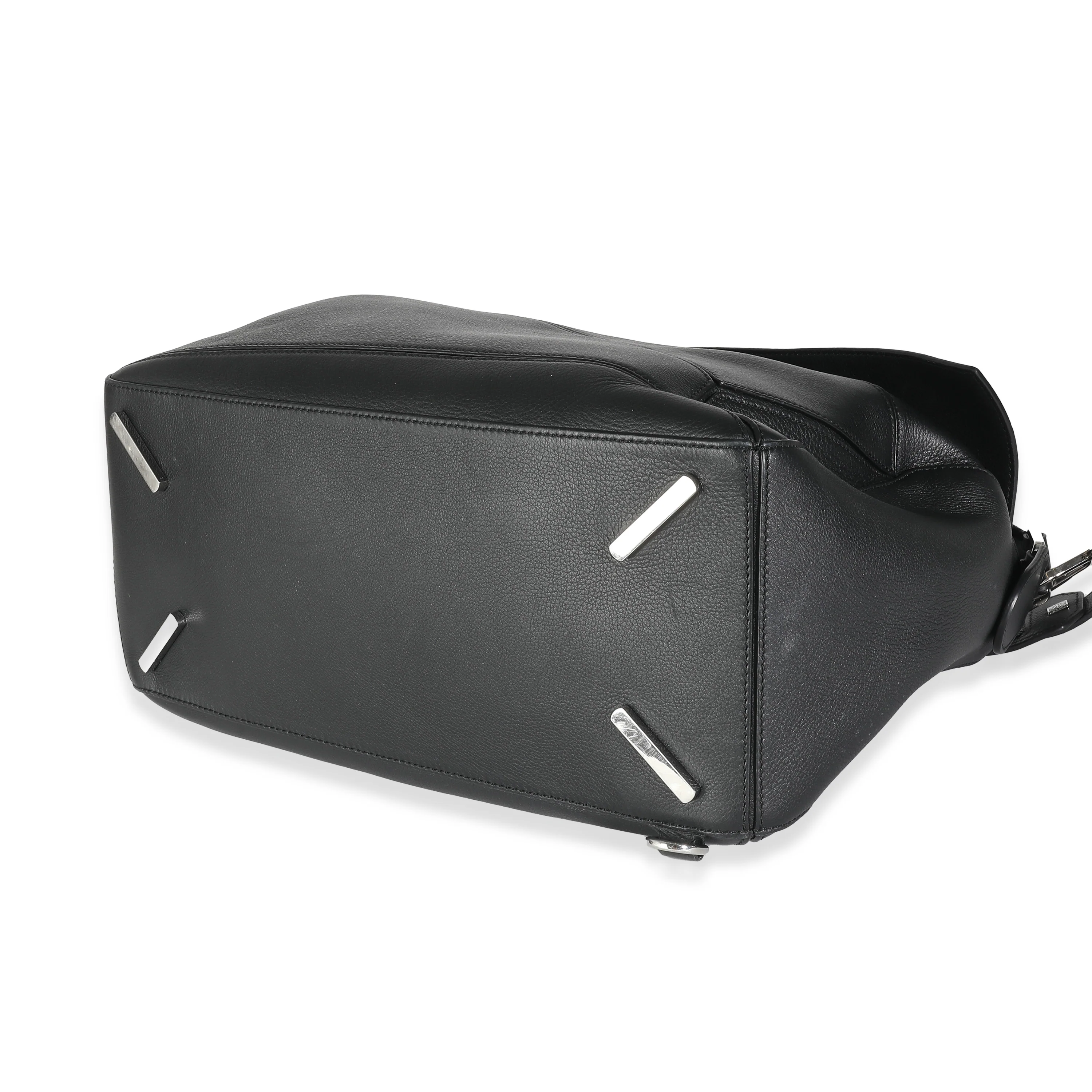Black Calfskin Large Puzzle Bag - Image 5