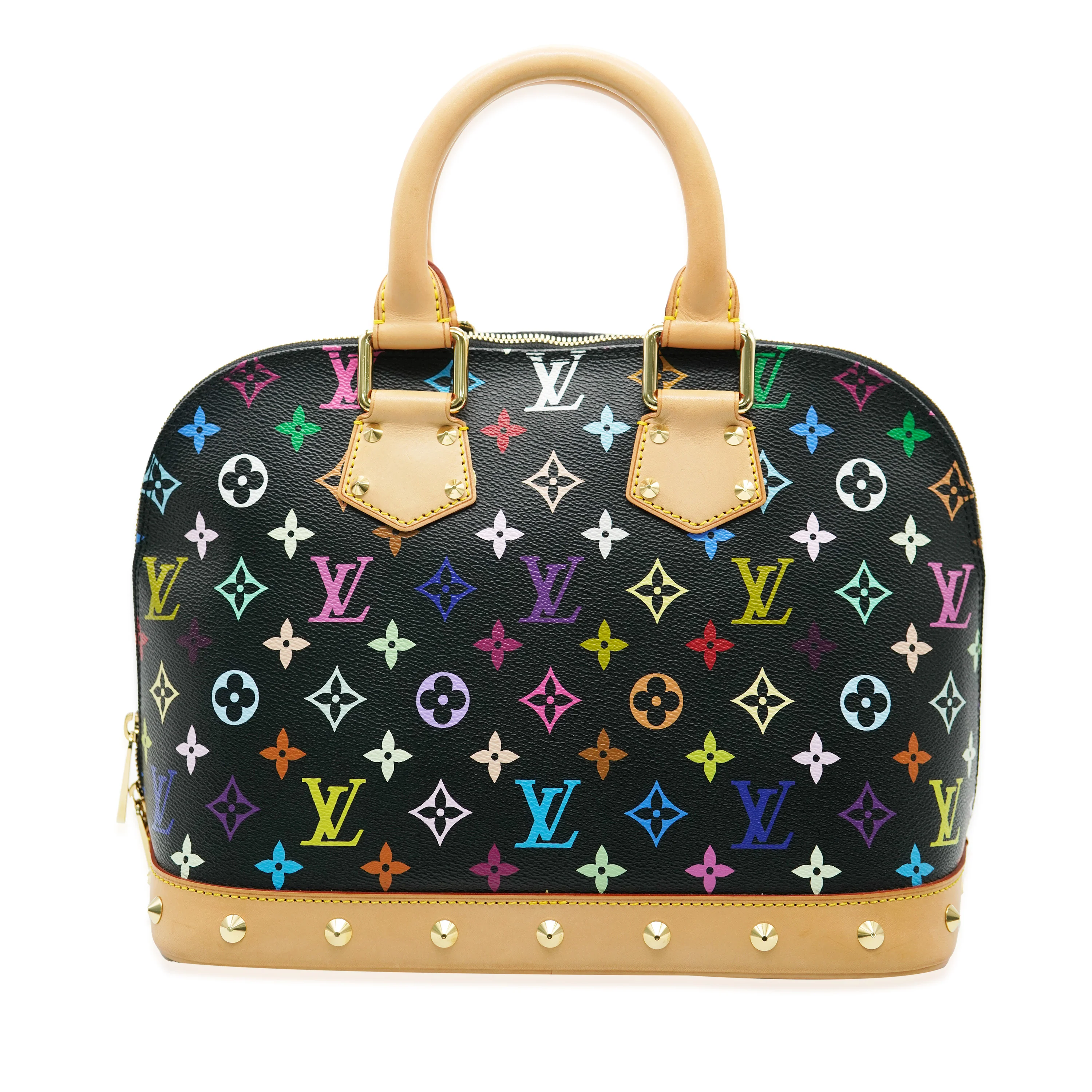 Black Multicolore Monogram Canvas Alma PM