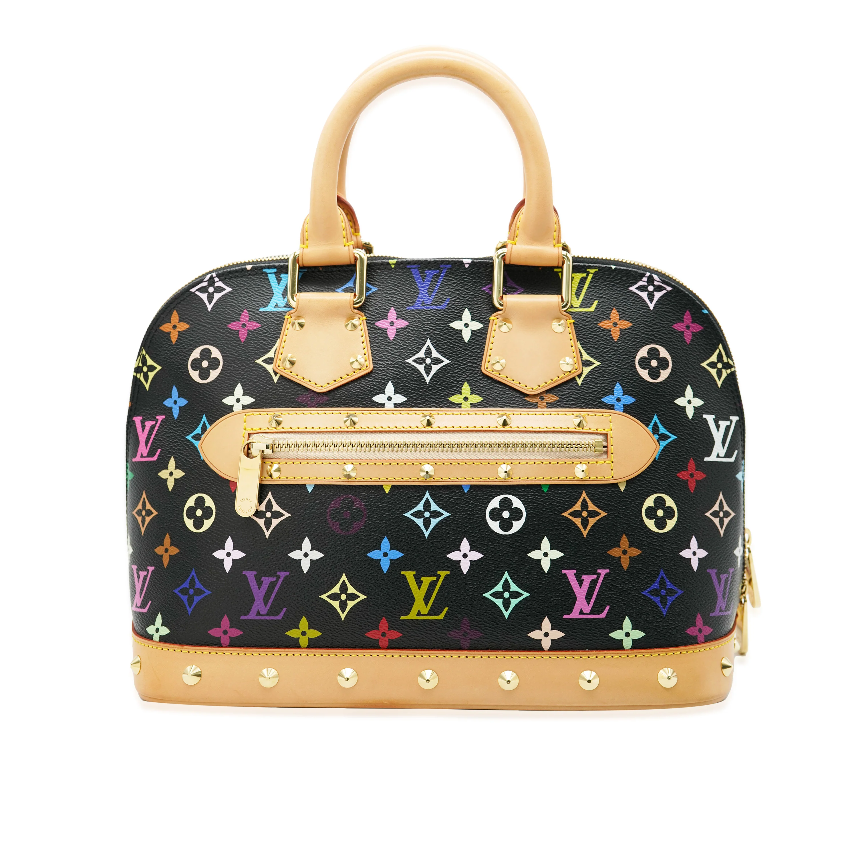 Black Multicolore Monogram Canvas Alma PM - Image 2