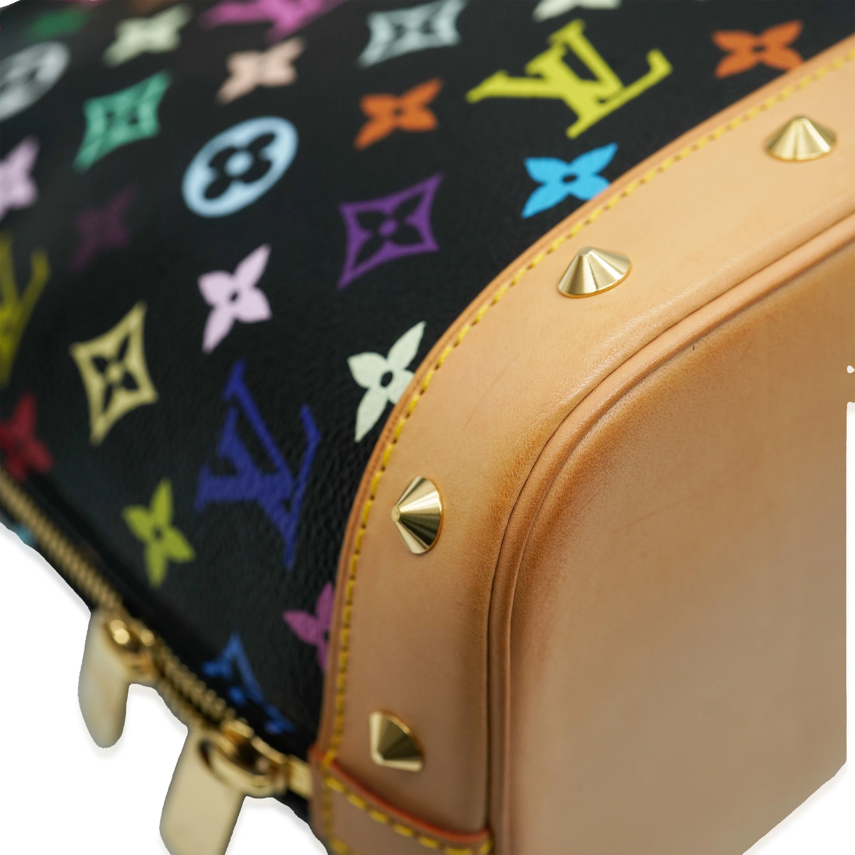 Black Multicolore Monogram Canvas Alma PM - Image 6