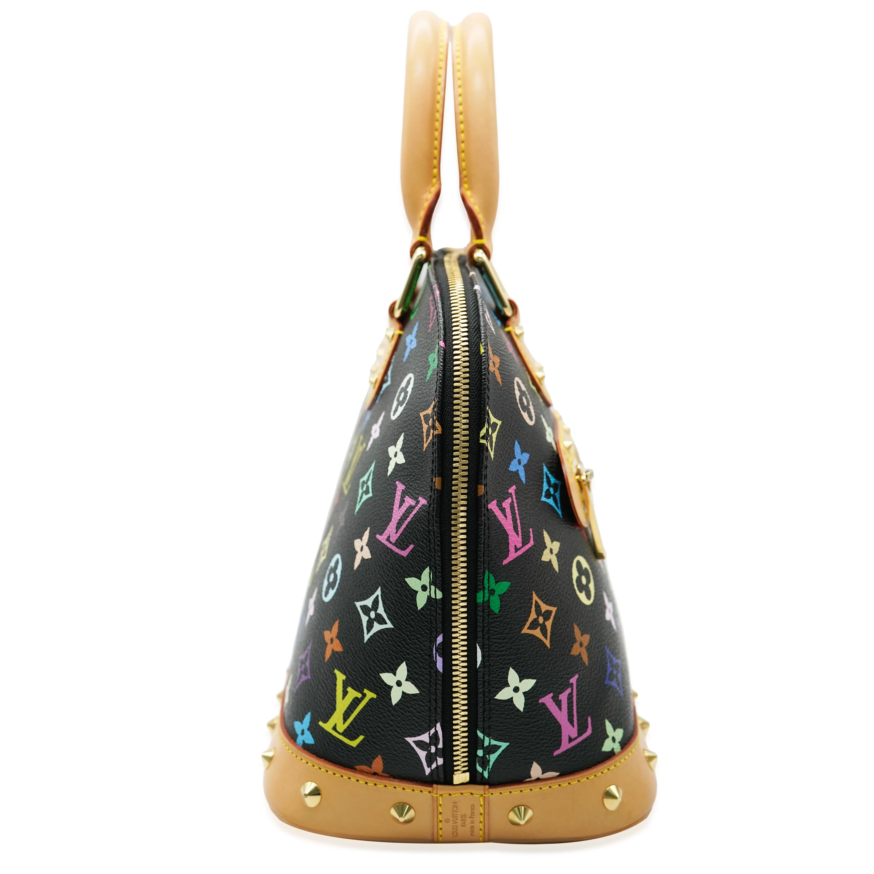 Black Multicolore Monogram Canvas Alma PM - Image 7