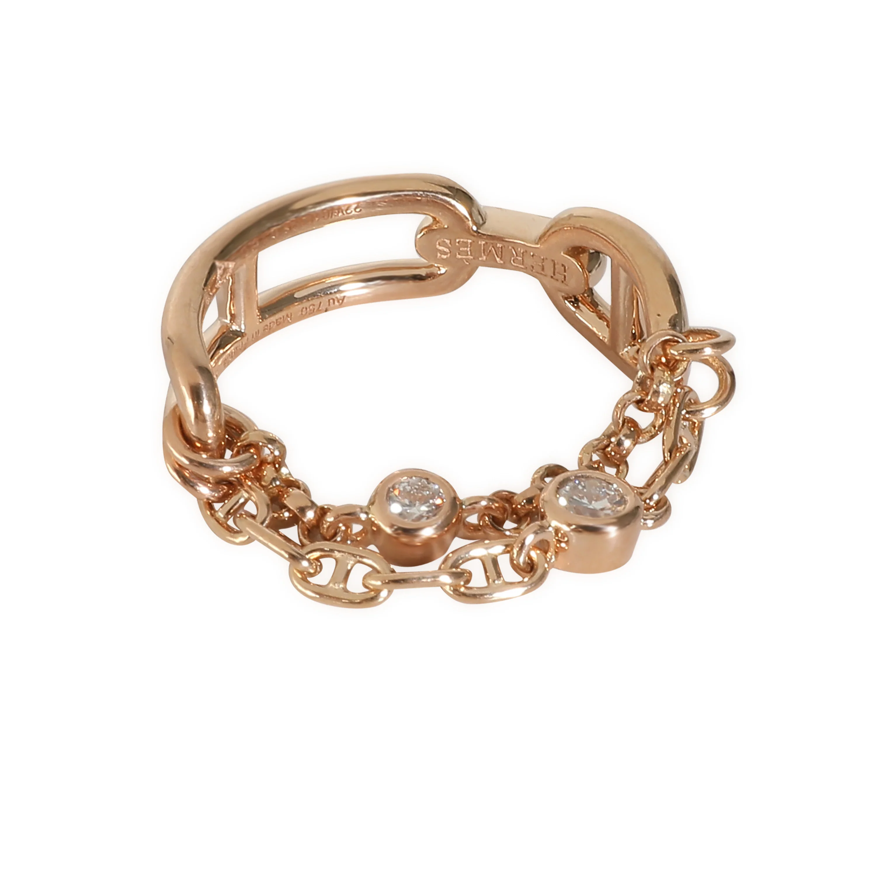 Rose Gold  Chaine d'ancre Ring - Image 3