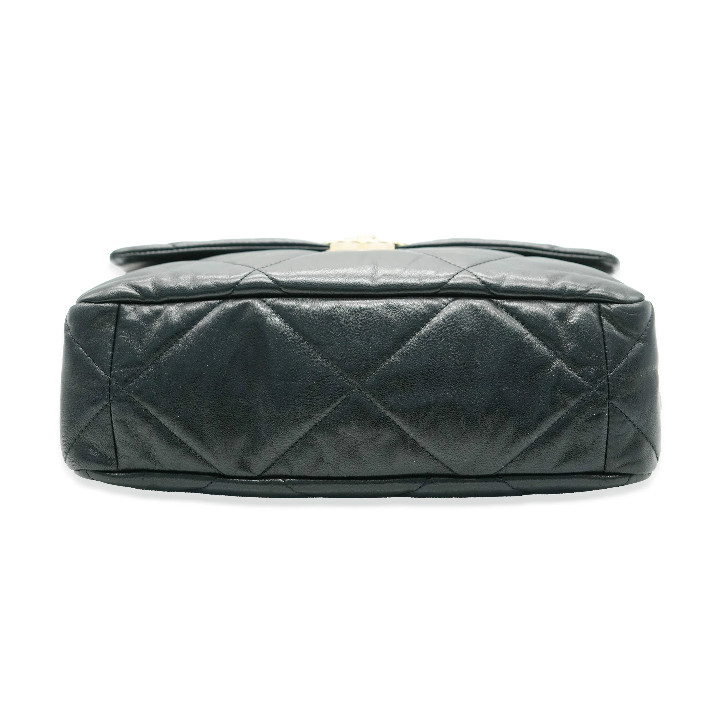 Black Quilted Lambskin Medium Chanel 19 Flap Bag - Image 4
