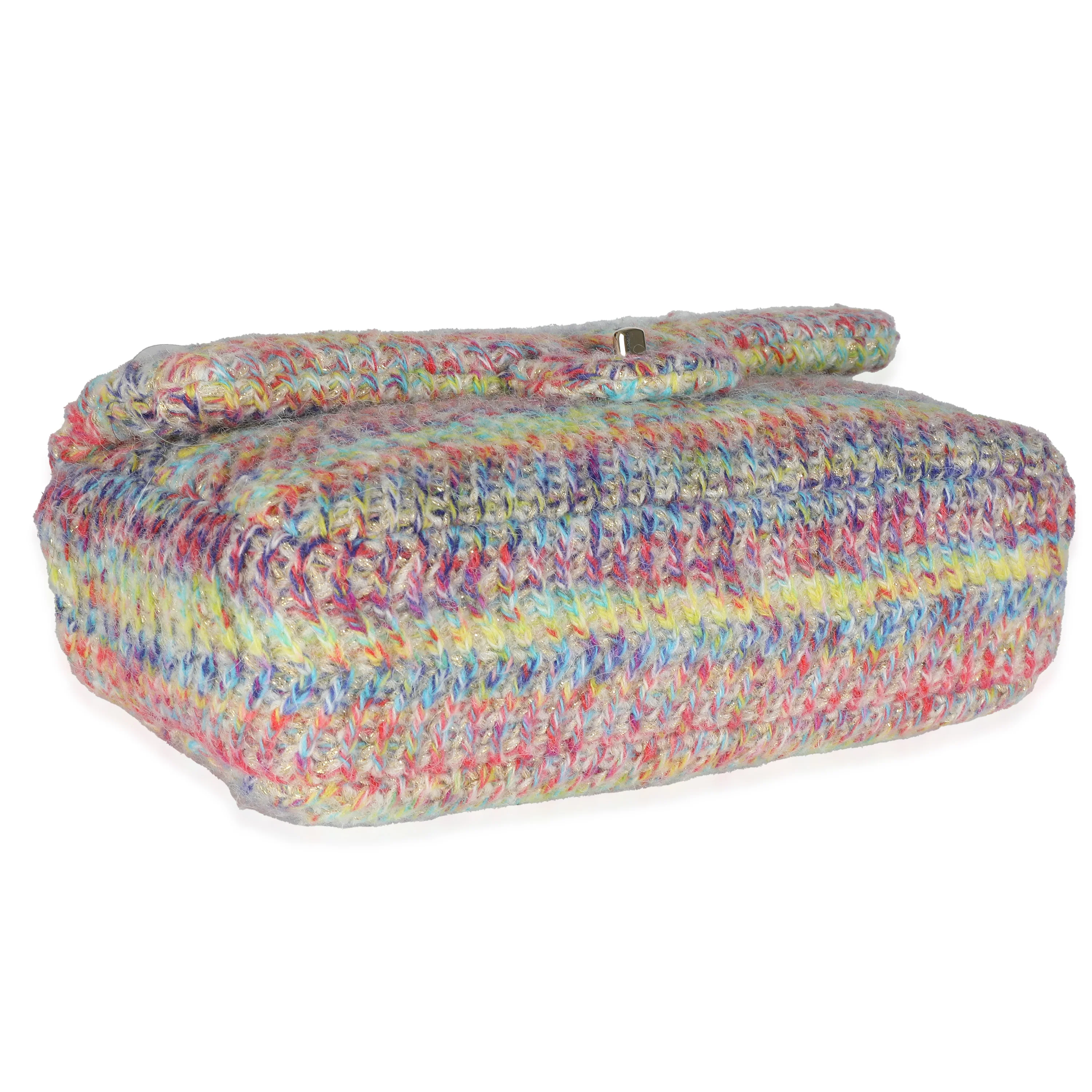 Chanel Multicolor Knit CC Chain Flap Bag - Image 6