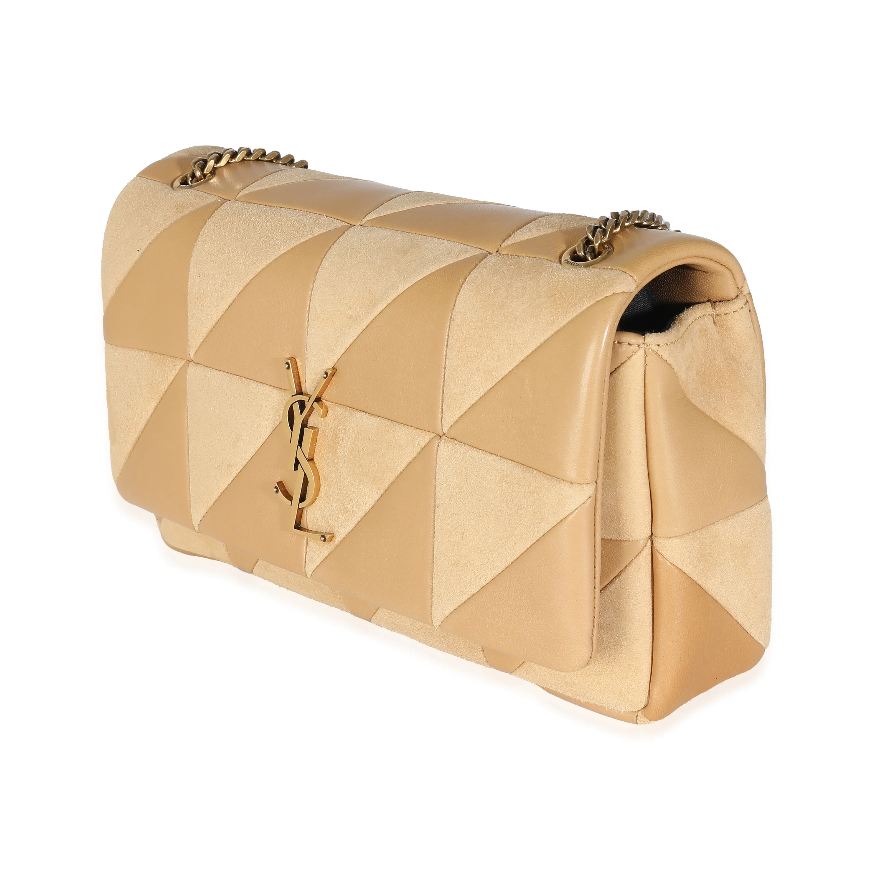 Dark Sand Lambskin Suede Medium Jamie Chain Bag - Image 2