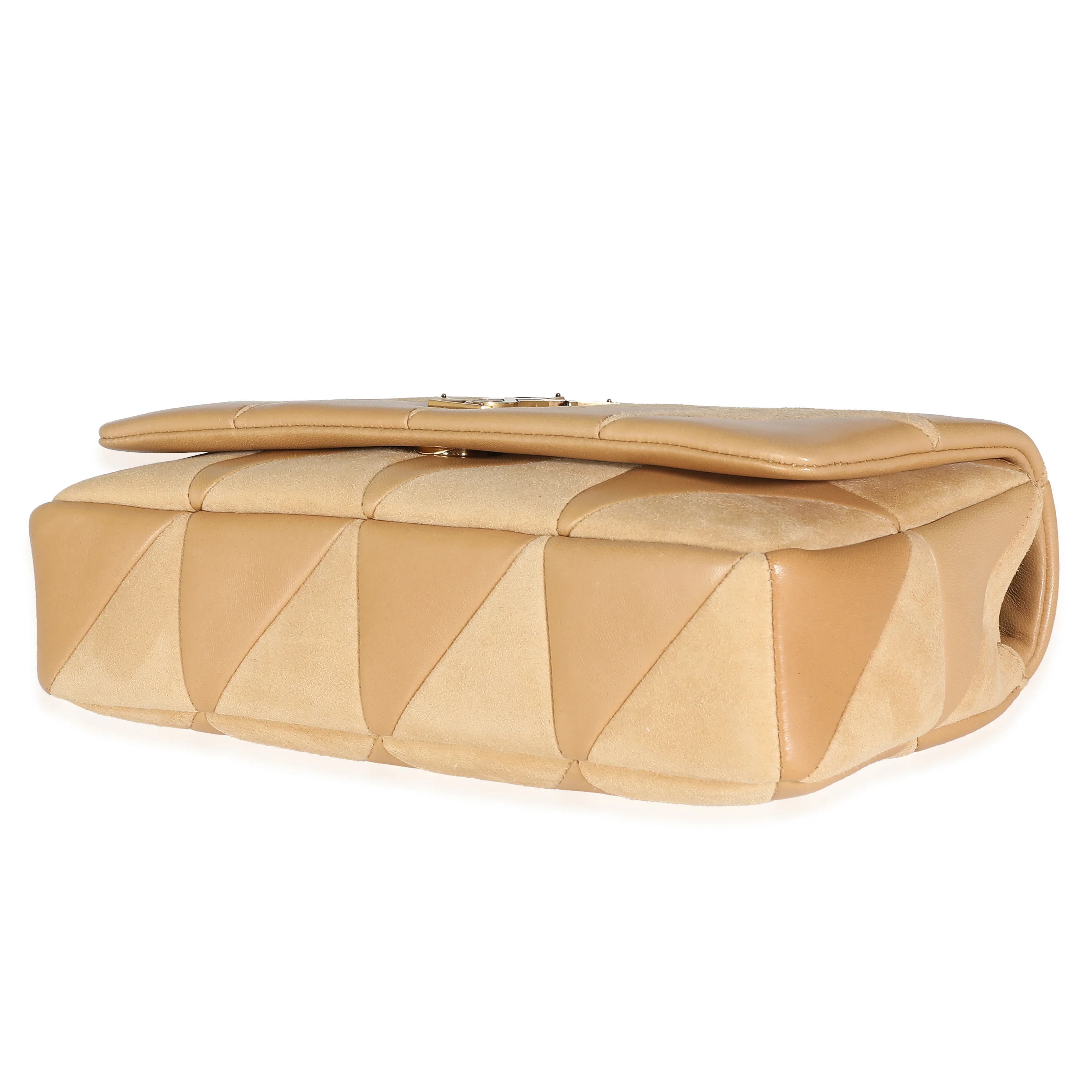 Dark Sand Lambskin Suede Medium Jamie Chain Bag - Image 4