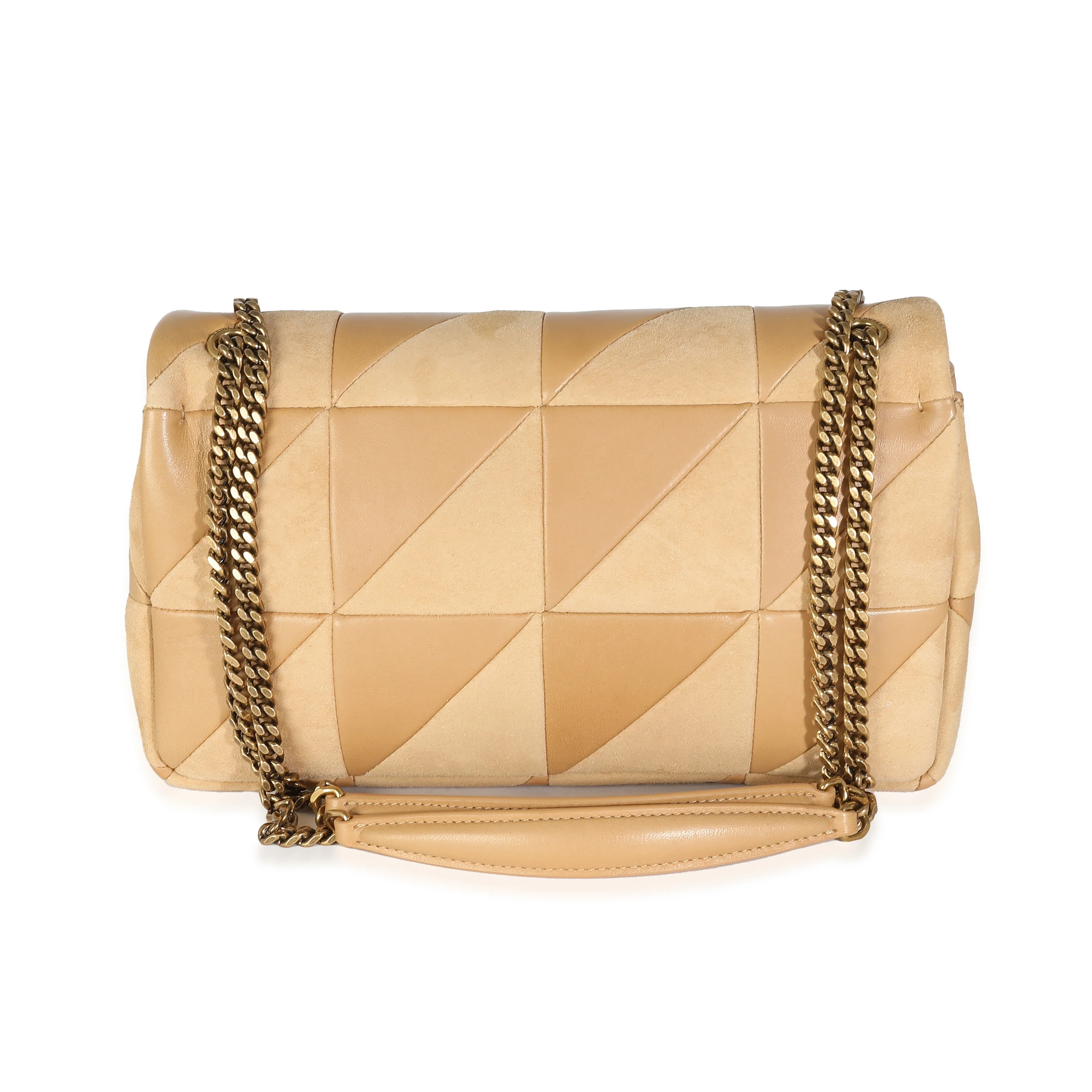 Dark Sand Lambskin Suede Medium Jamie Chain Bag - Image 5