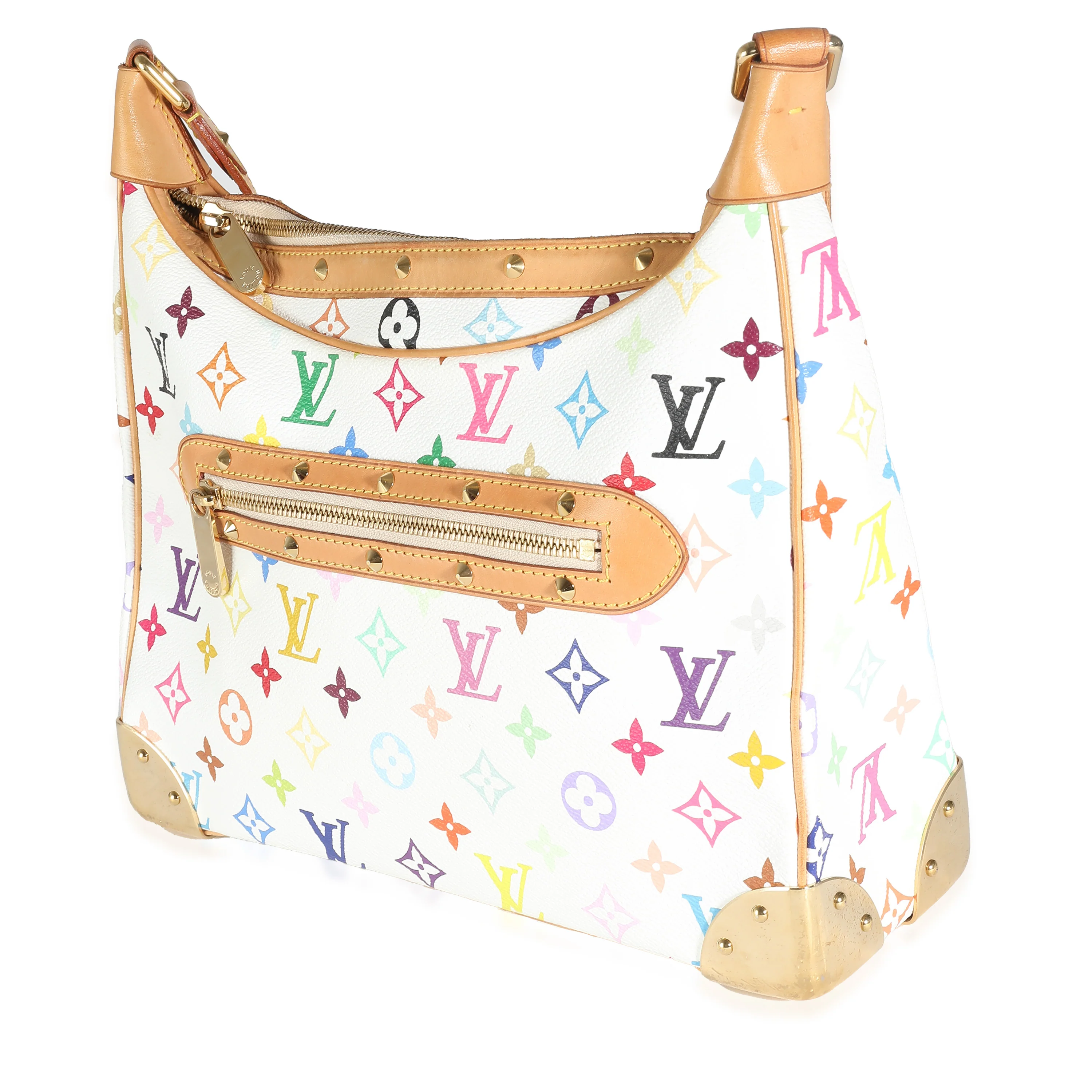 White Monogram Multicolor Canvas Boulogne - Image 2