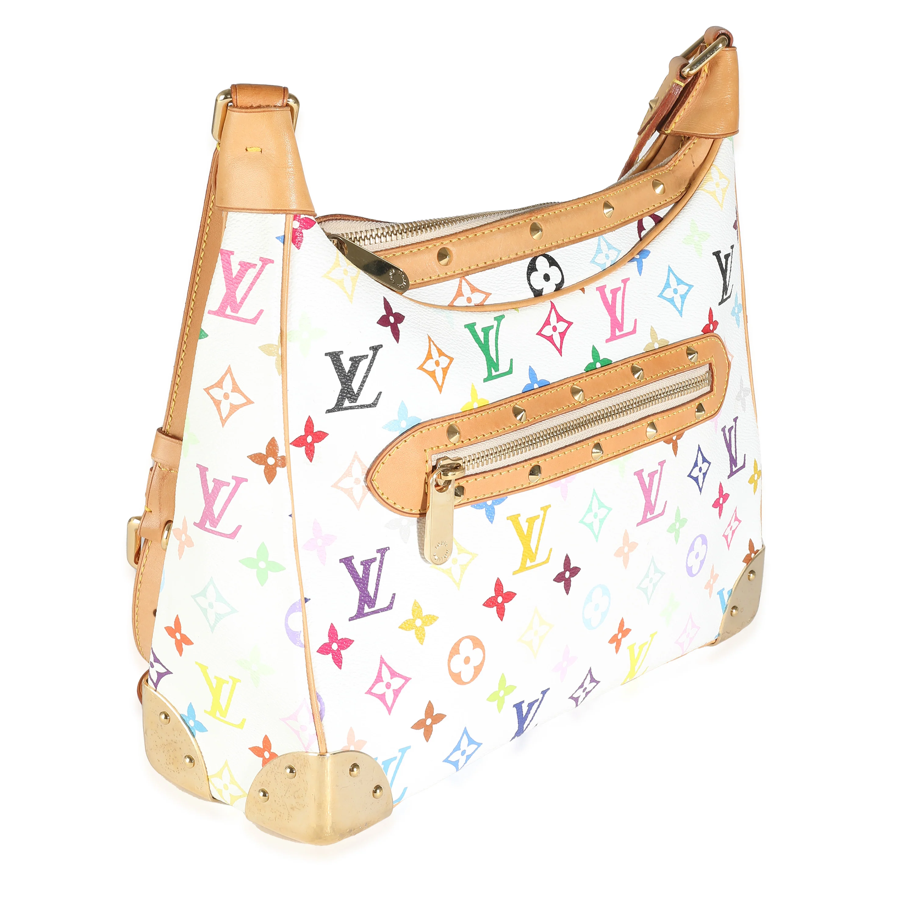 White Monogram Multicolor Canvas Boulogne - Image 3