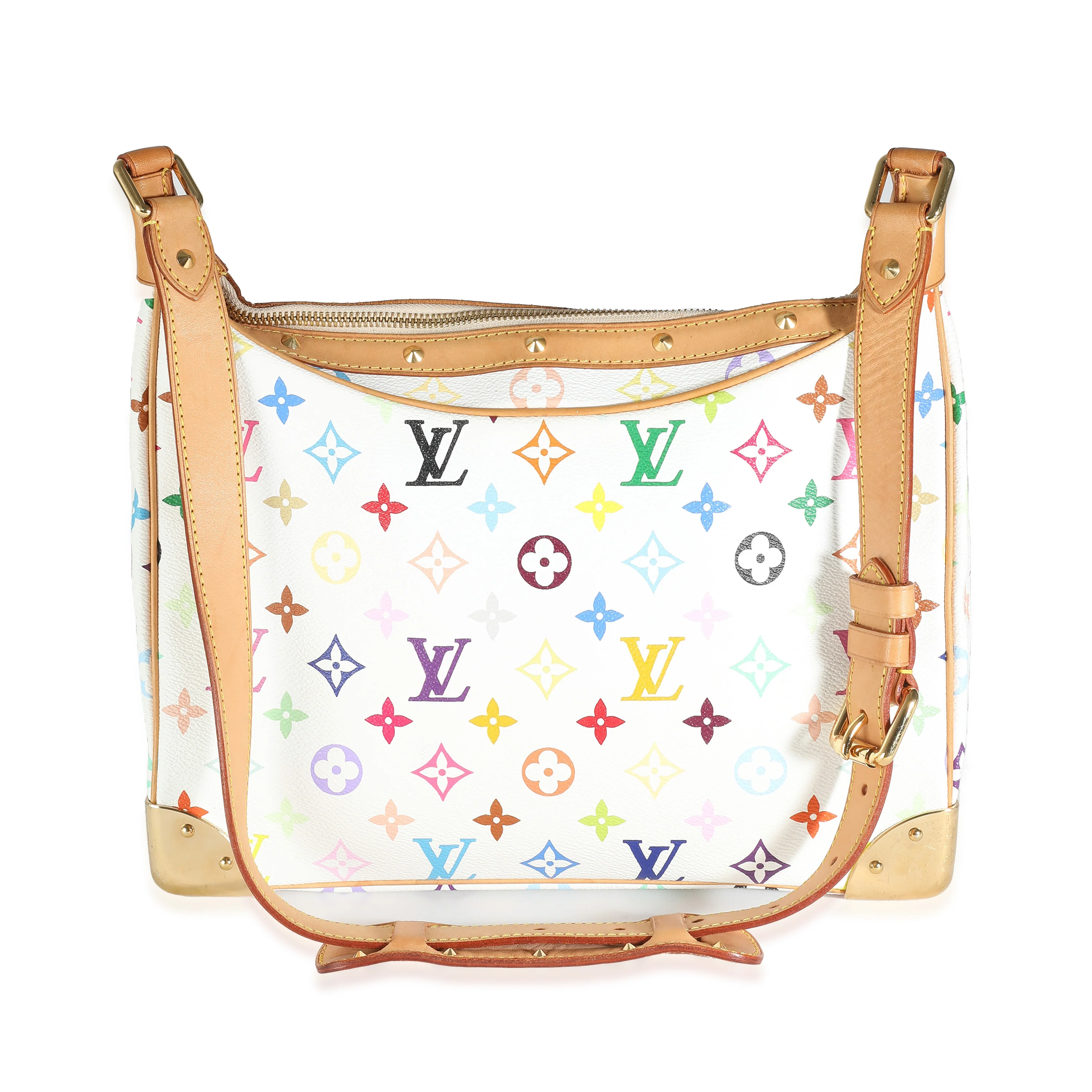 White Monogram Multicolor Canvas Boulogne - Image 4