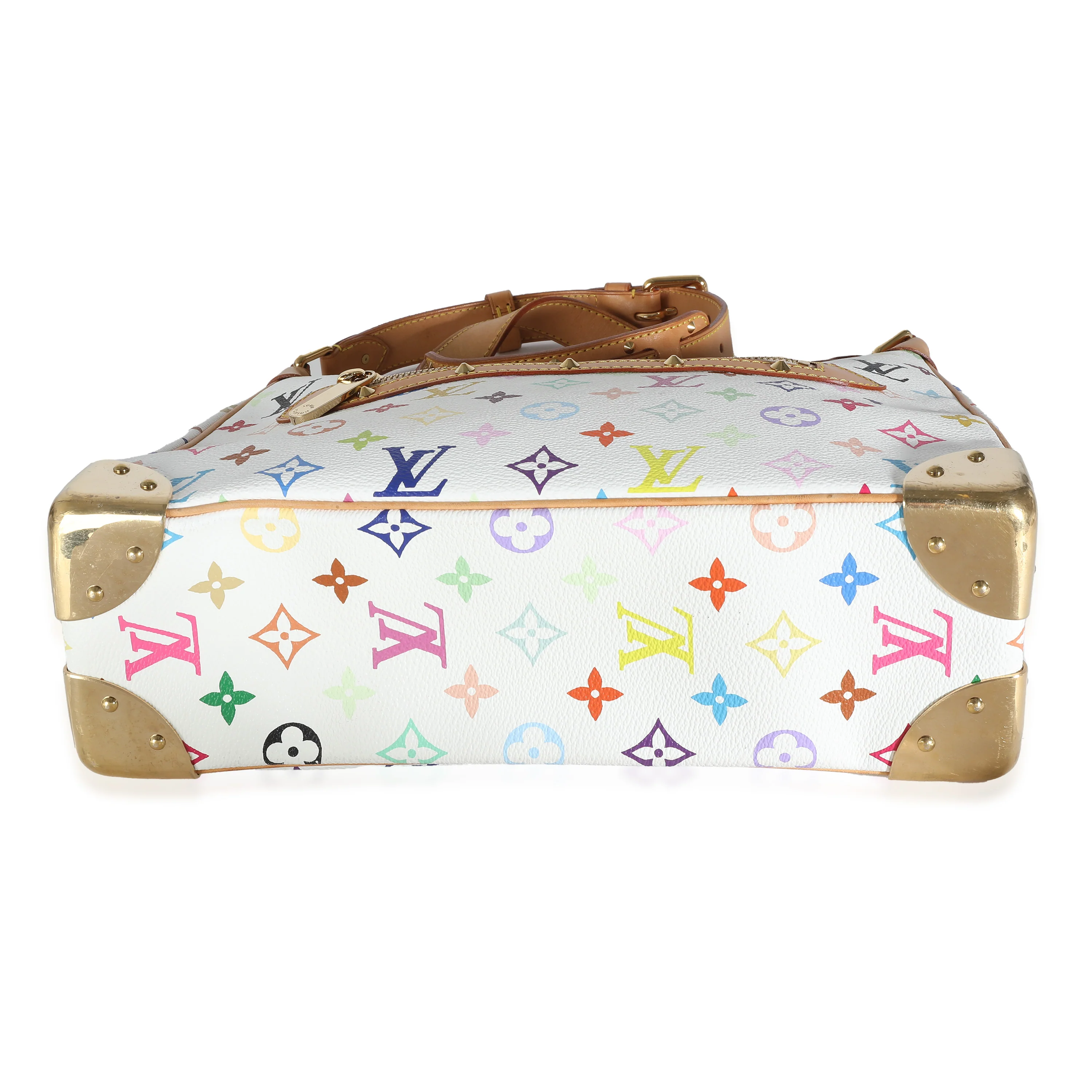White Monogram Multicolor Canvas Boulogne - Image 5