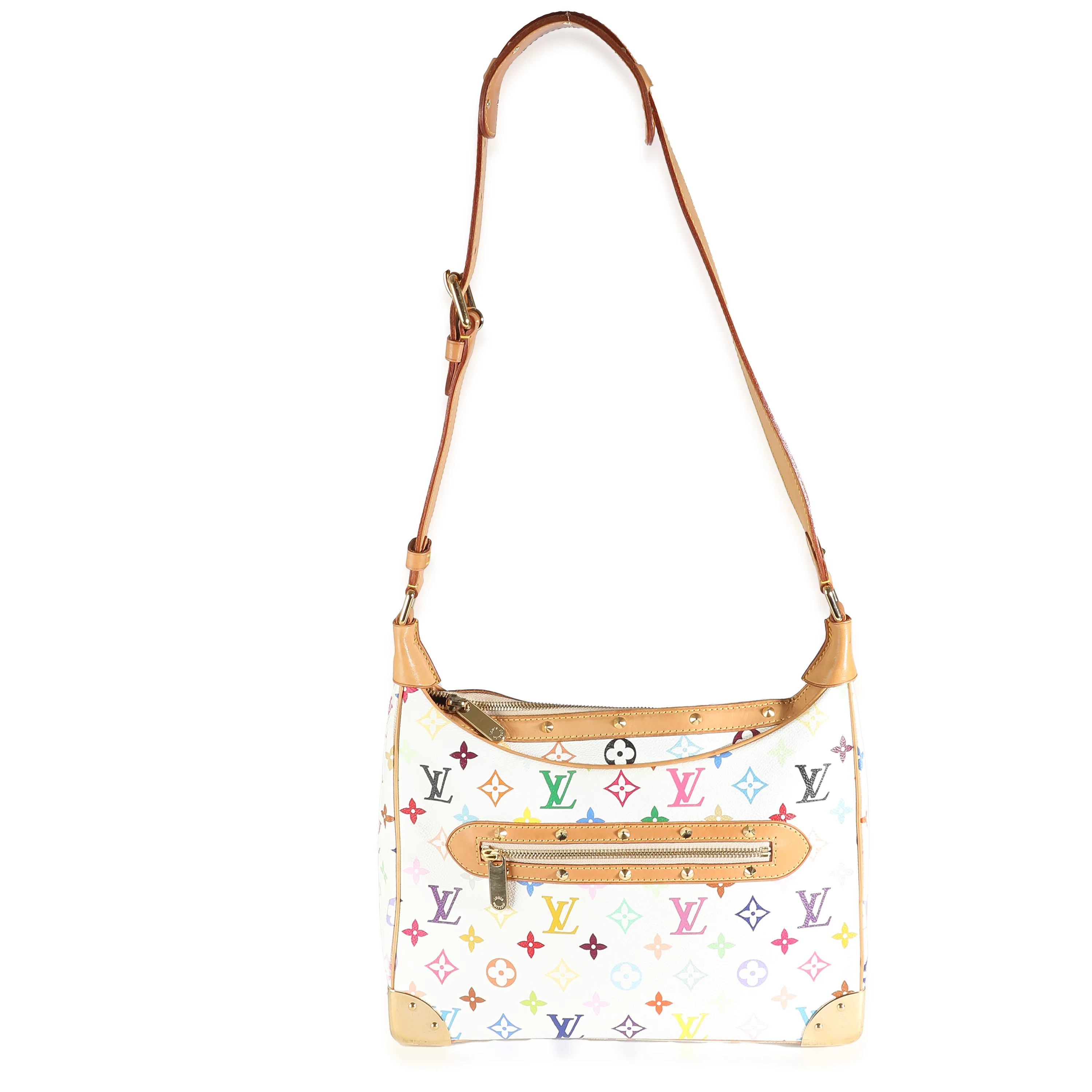 White Monogram Multicolor Canvas Boulogne - Image 8