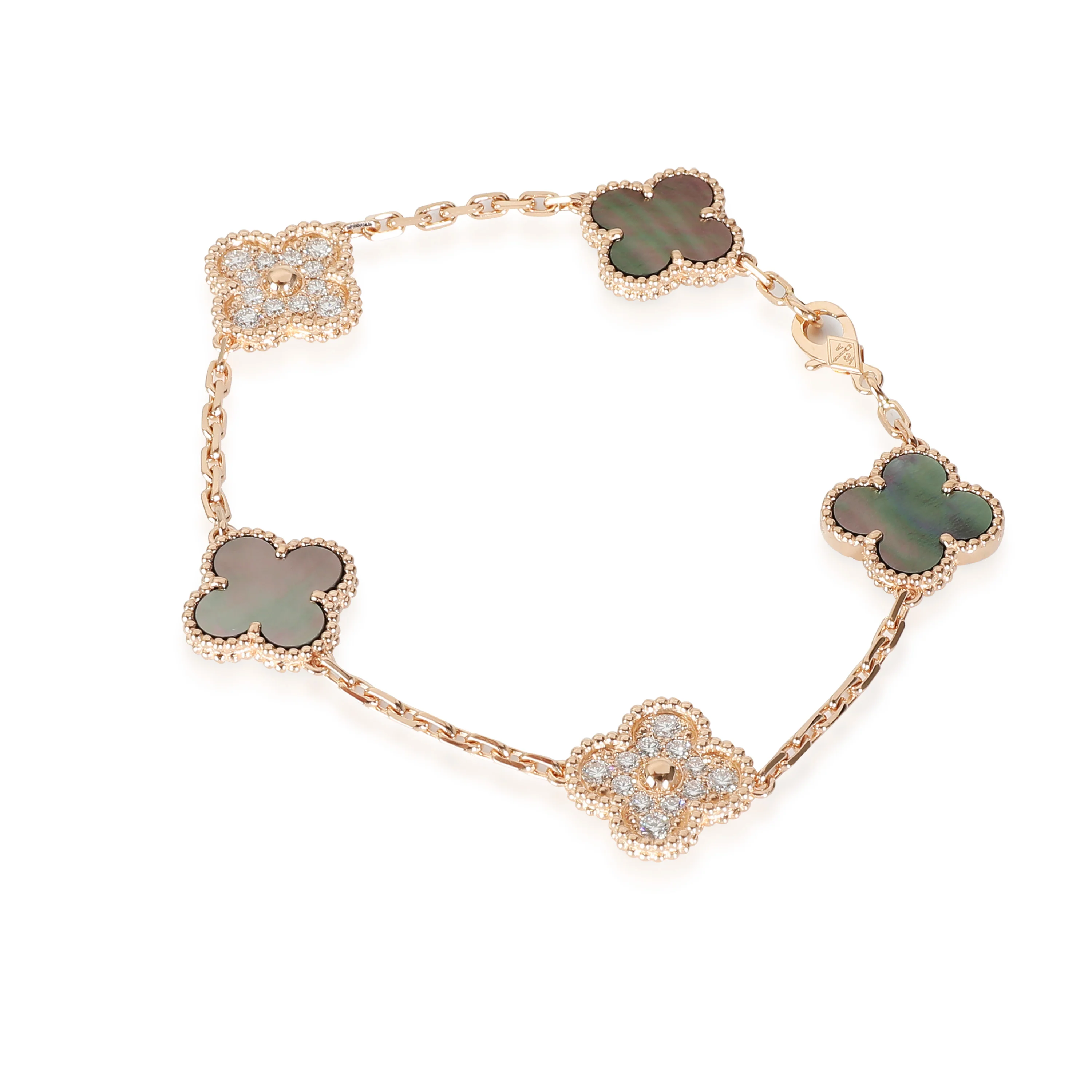 Vintage Alhambra Bracelet in 18k Rose Gold 0.96 CTW - Image 2