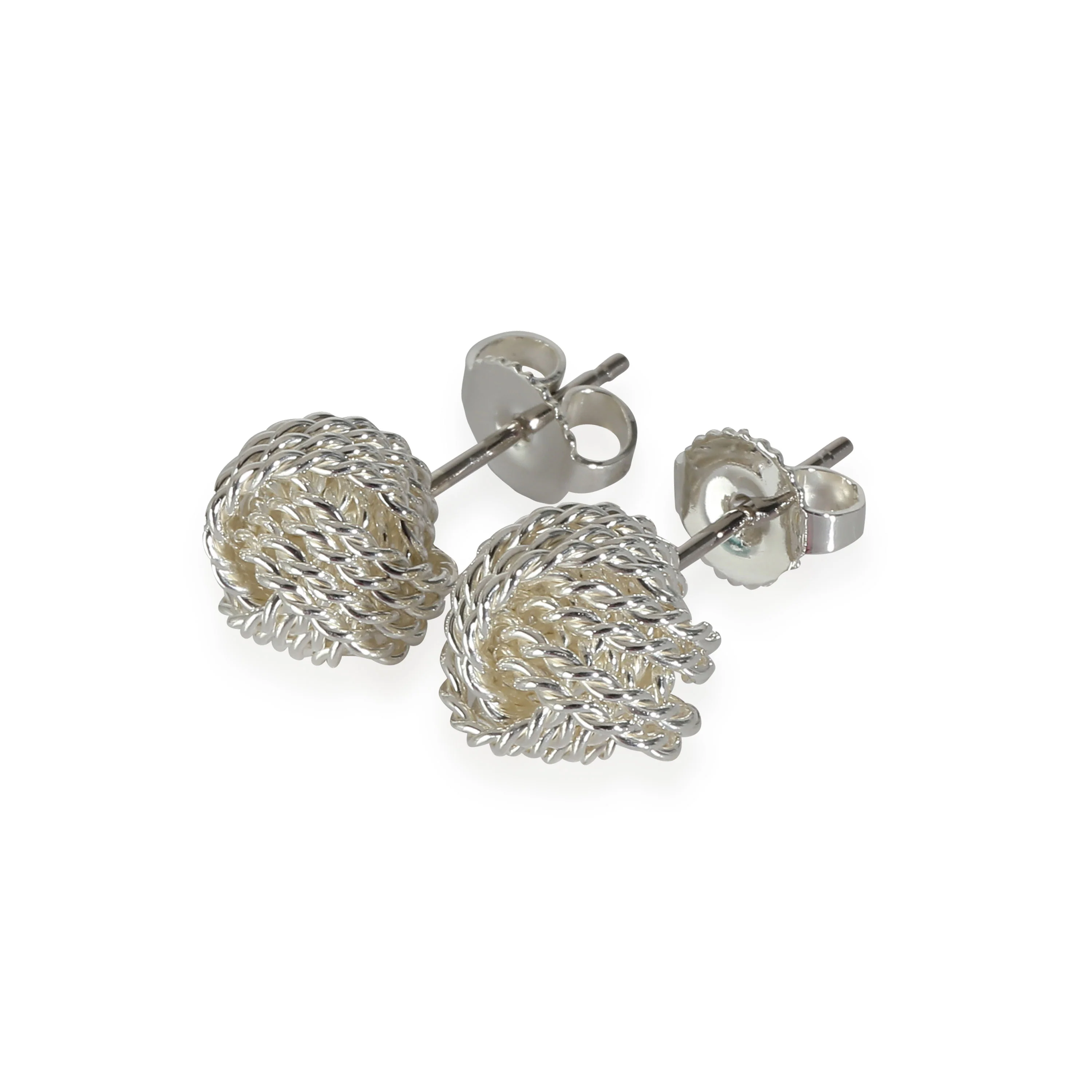 Twist Knot Earrings in  Sterling Silver - Image 2