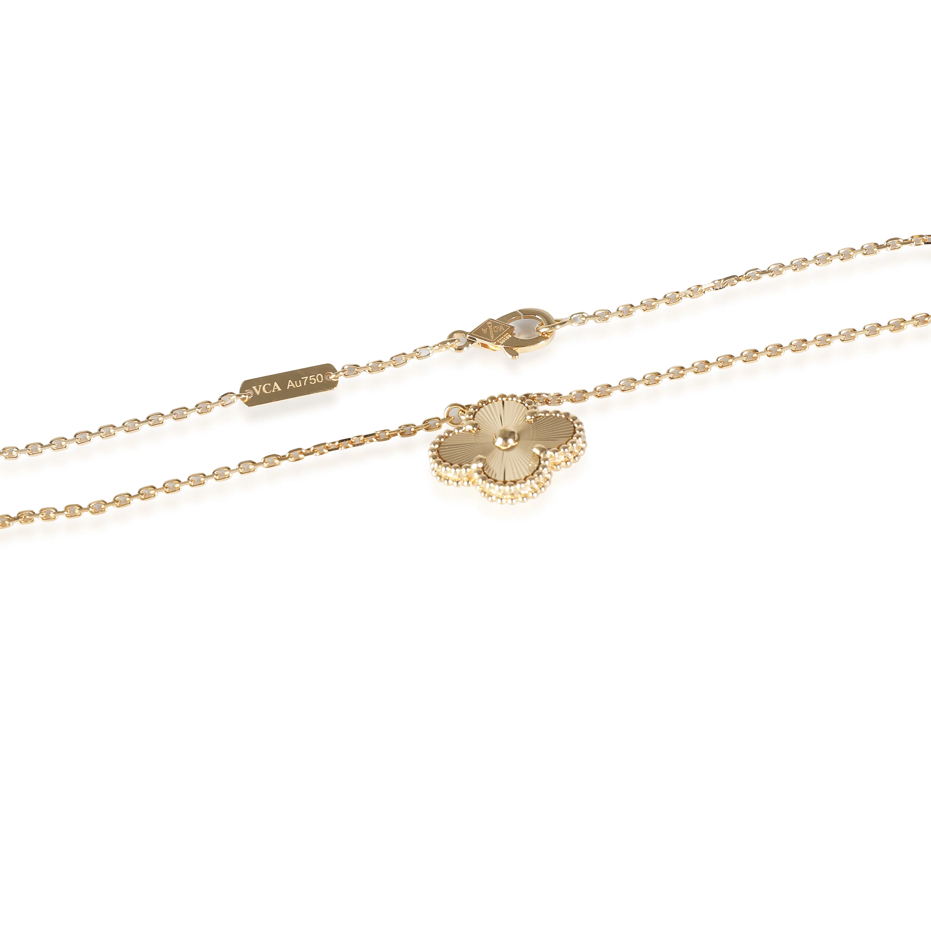 Vintage Alhambra Guilloche 18k Yellow Gold - Image 2