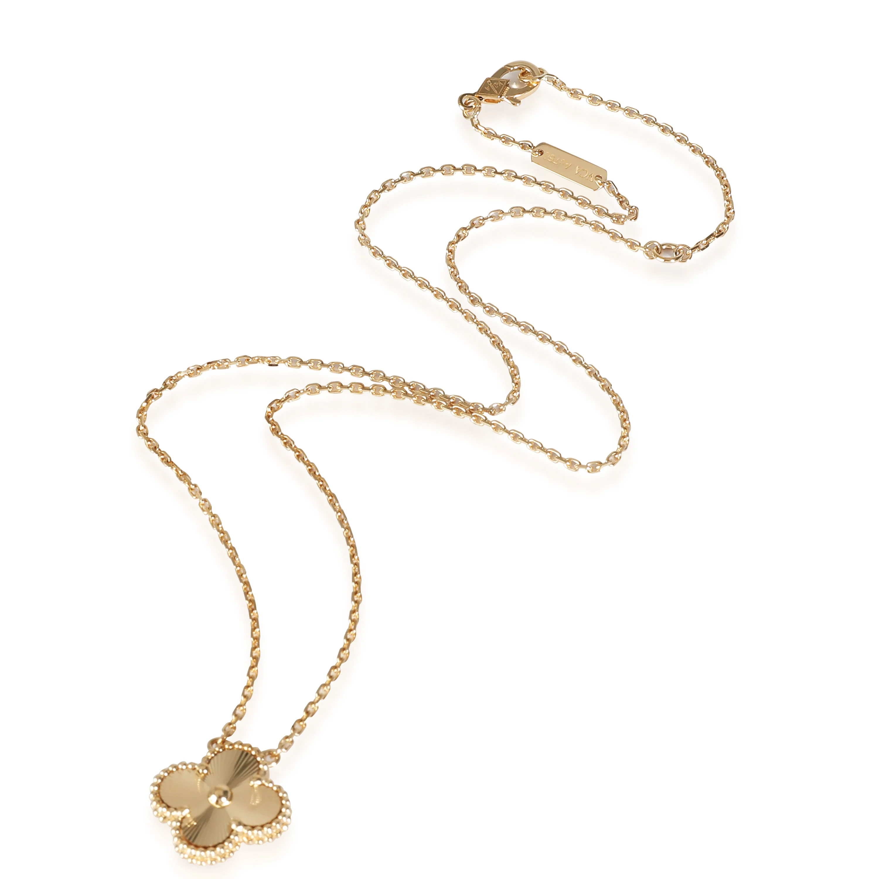 Vintage Alhambra Guilloche 18k Yellow Gold - Image 3