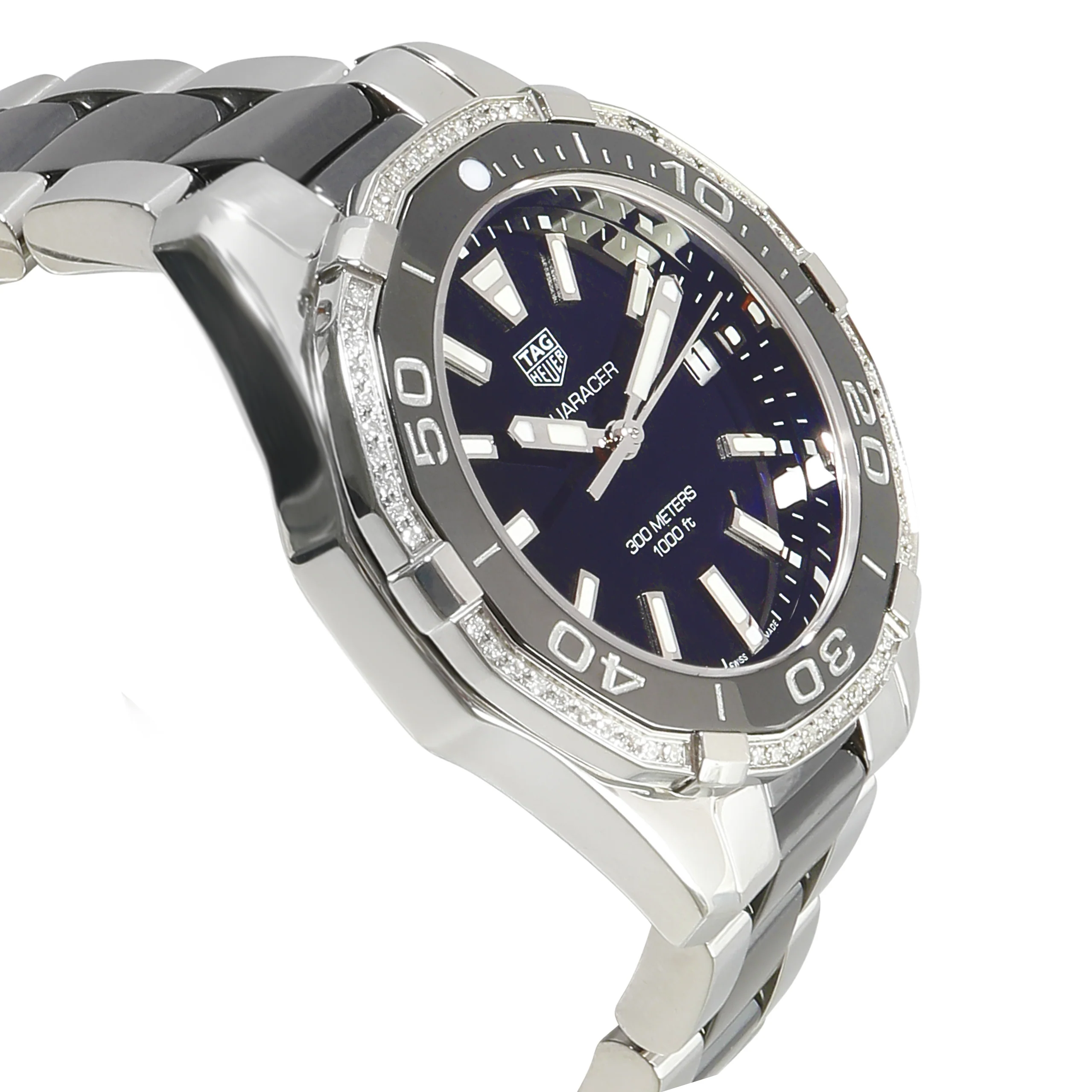 Aquaracer WAY131G.BA0913 Unisex Watch in Stainless Steel/Ceramic - Image 2
