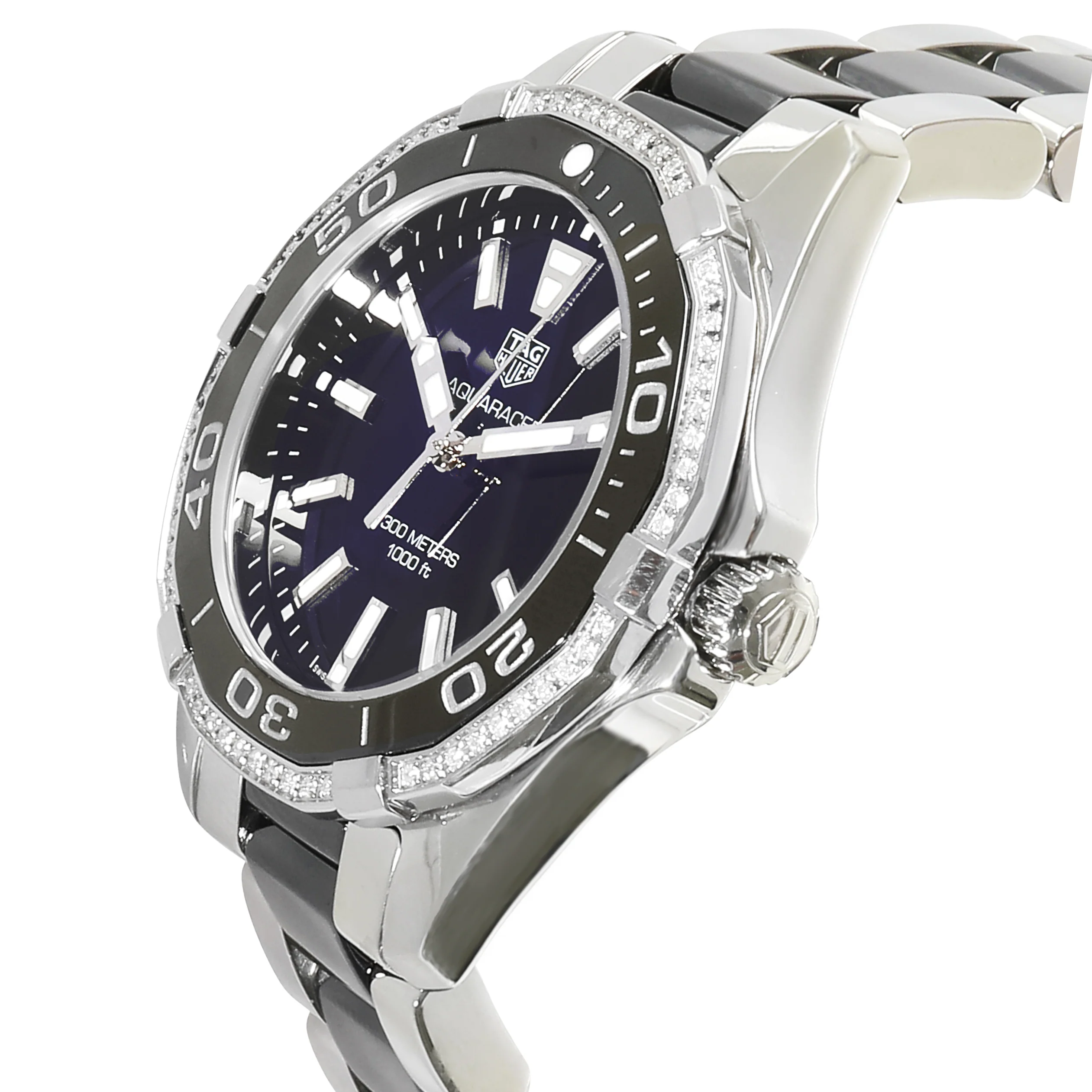 Aquaracer WAY131G.BA0913 Unisex Watch in Stainless Steel/Ceramic - Image 3