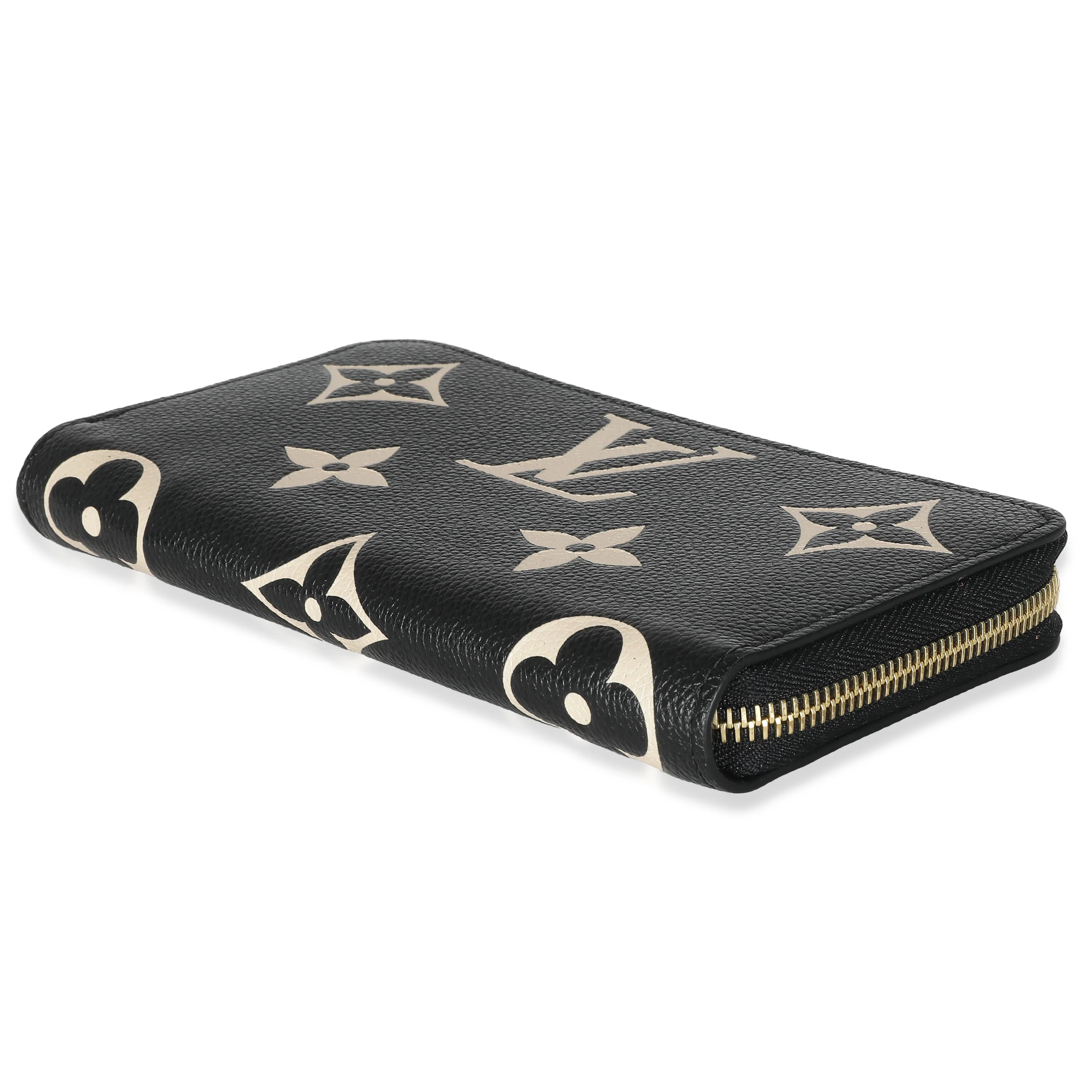 Beige Black Monogram Giant Empreinte Zippy Wallet - Image 4