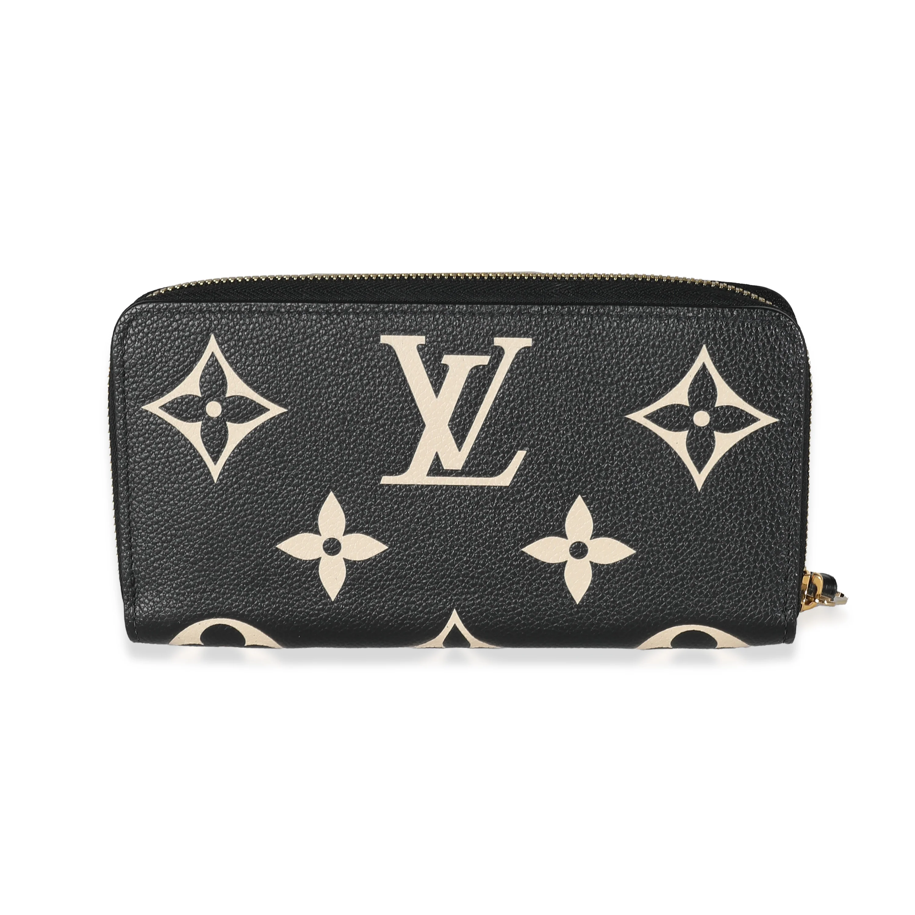 Beige Black Monogram Giant Empreinte Zippy Wallet - Image 5