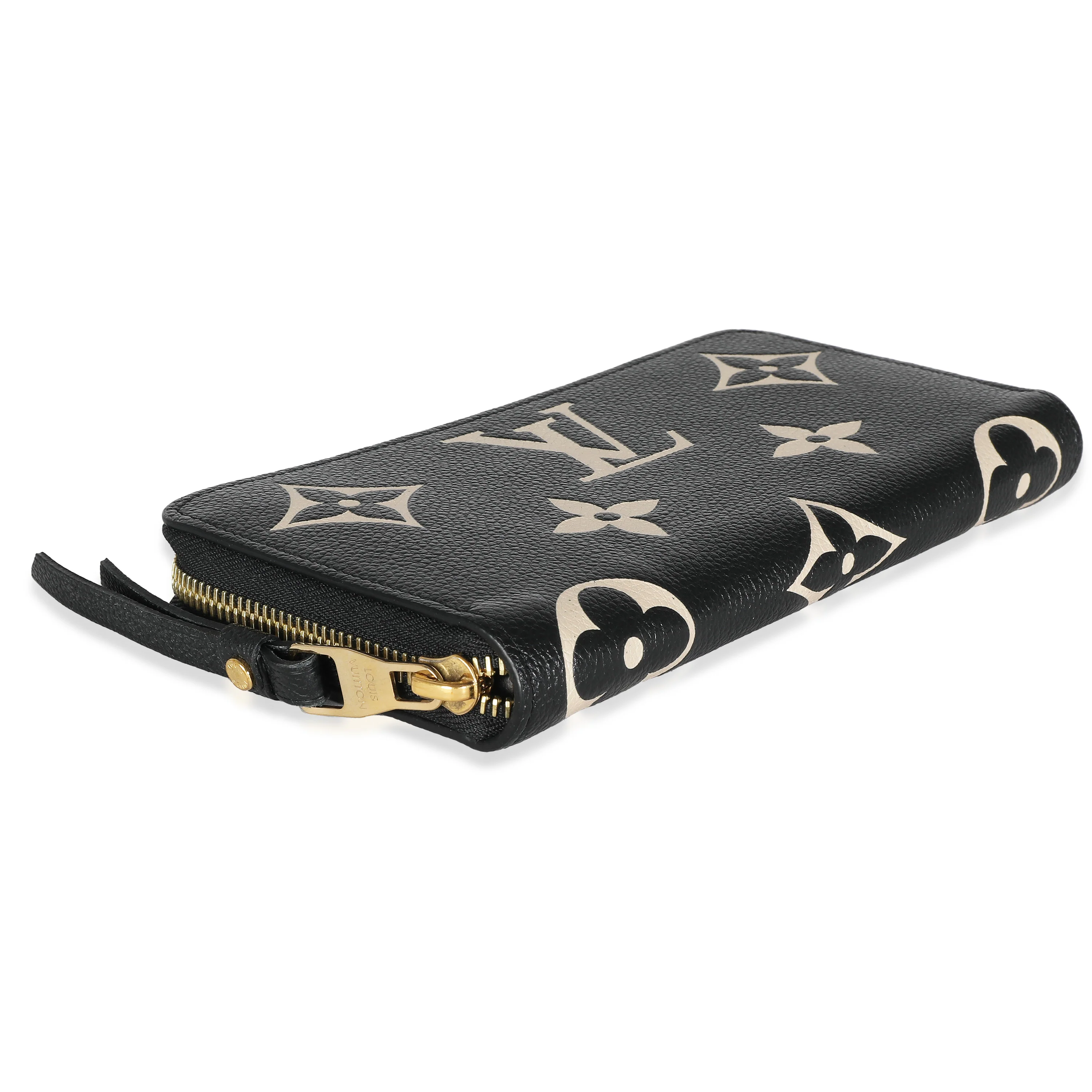 Beige Black Monogram Giant Empreinte Zippy Wallet - Image 7
