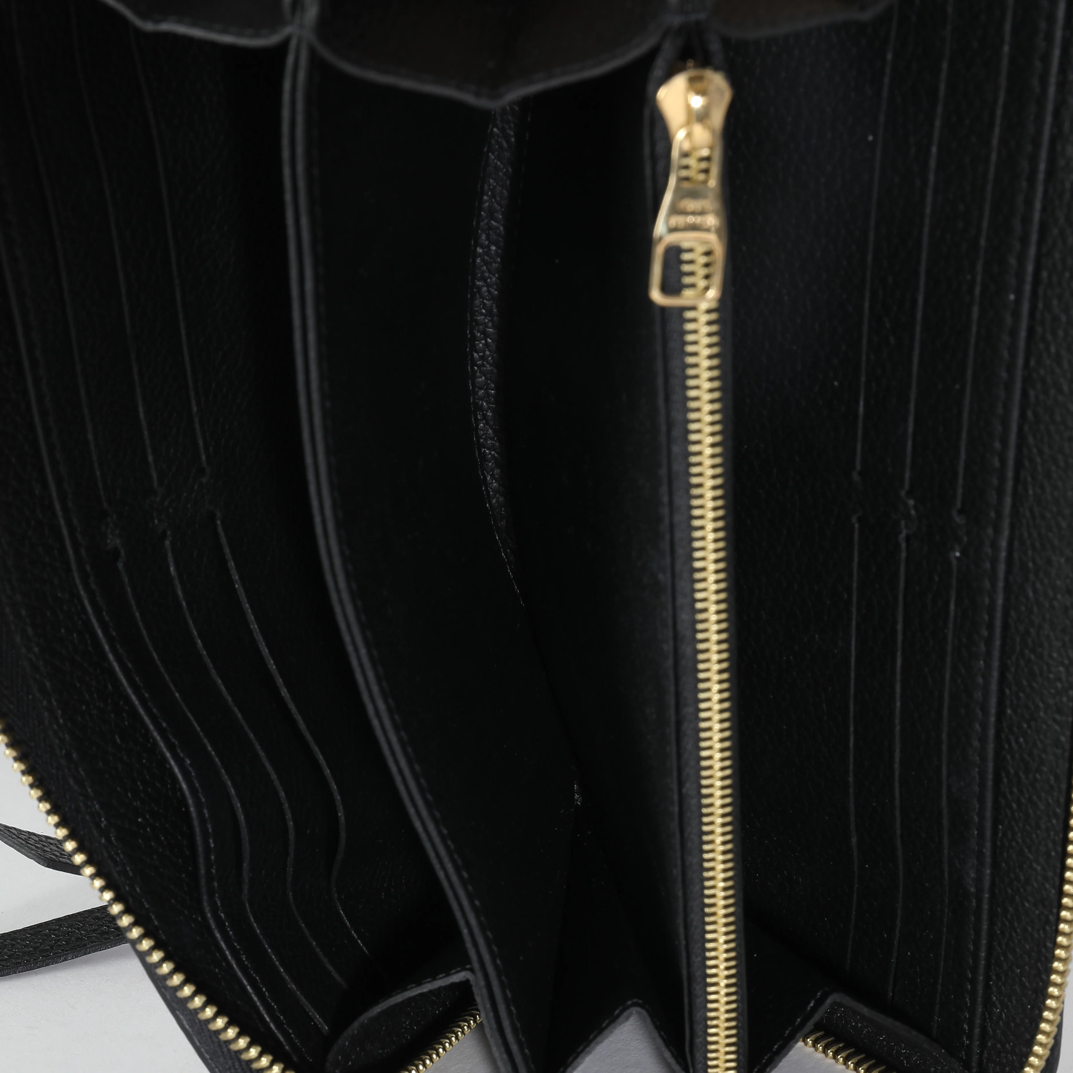 Beige Black Monogram Giant Empreinte Zippy Wallet - Image 9