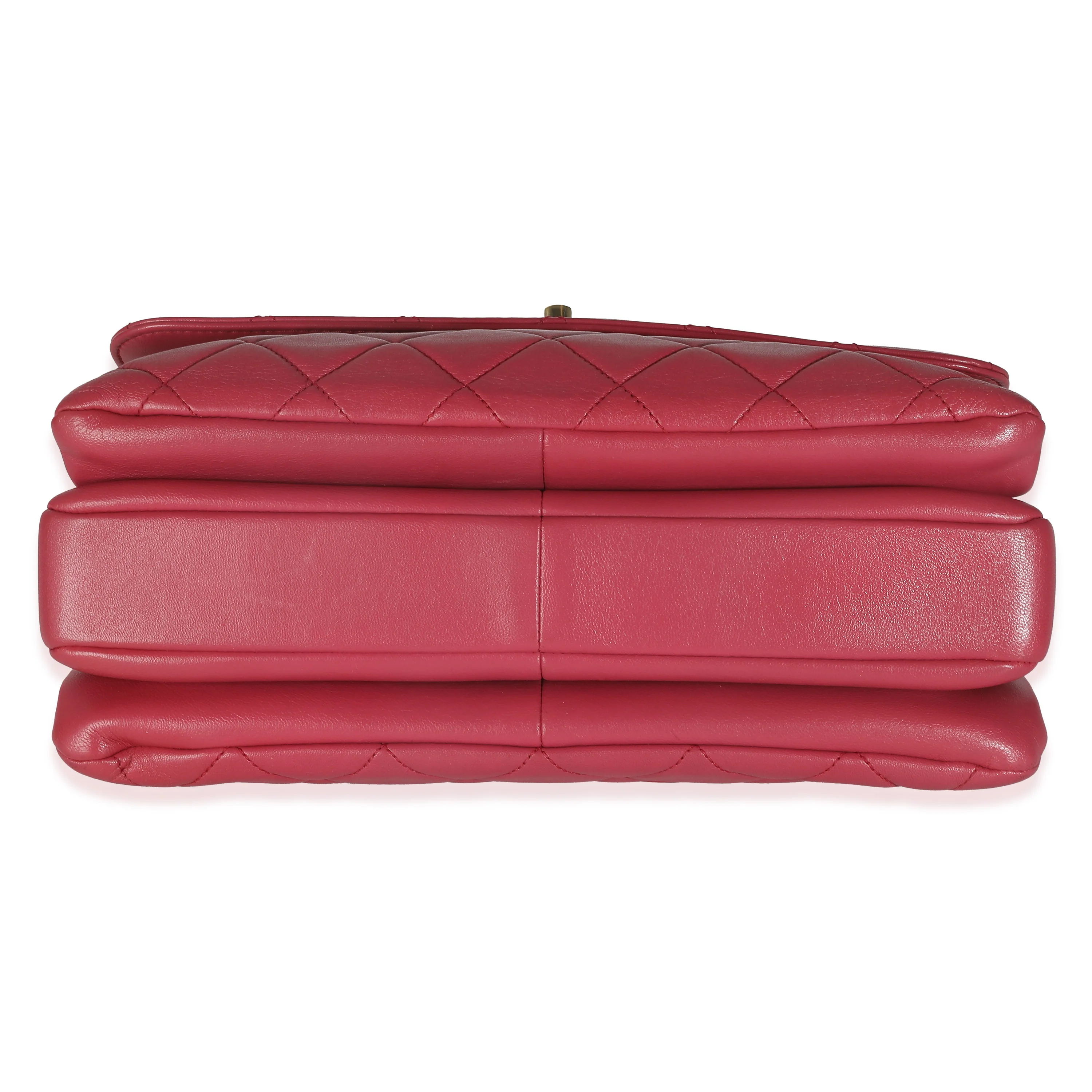 Pink Quilted Lambskin Medium Trendy CC Top Handle Bag - Image 7