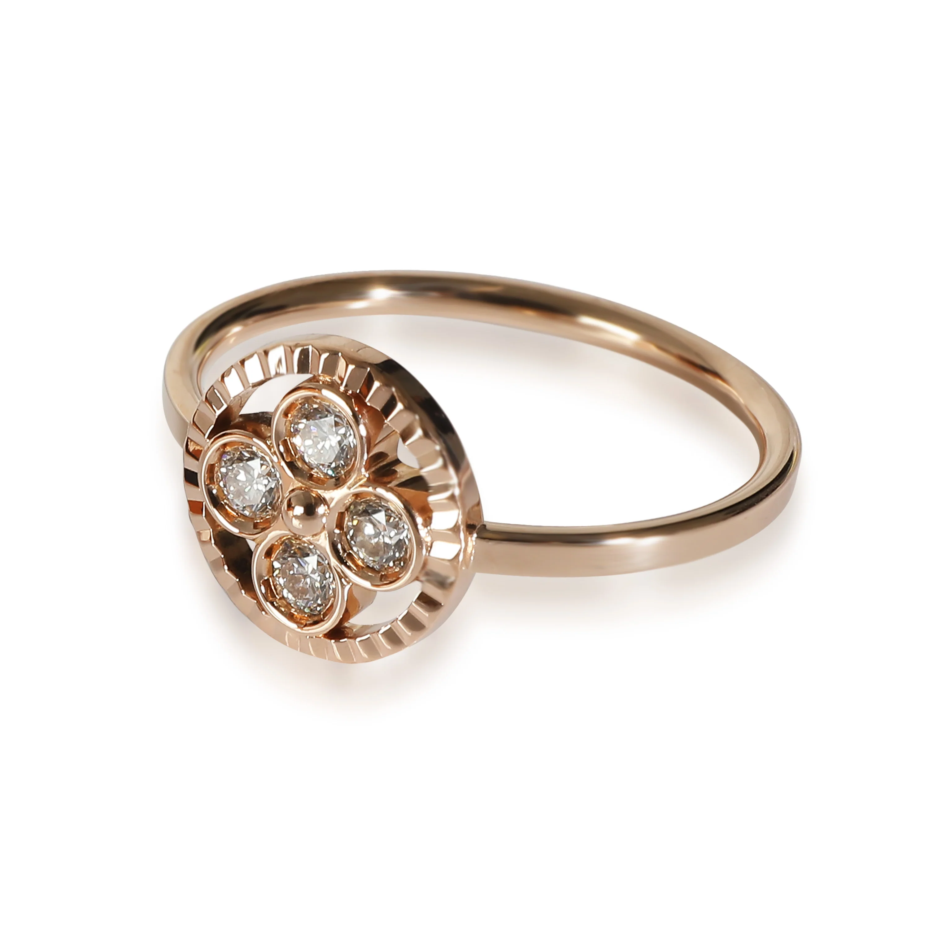 Sum Blossom Ring With Diamonds in 18KT Rose Gold 0.20 CTW - Image 2
