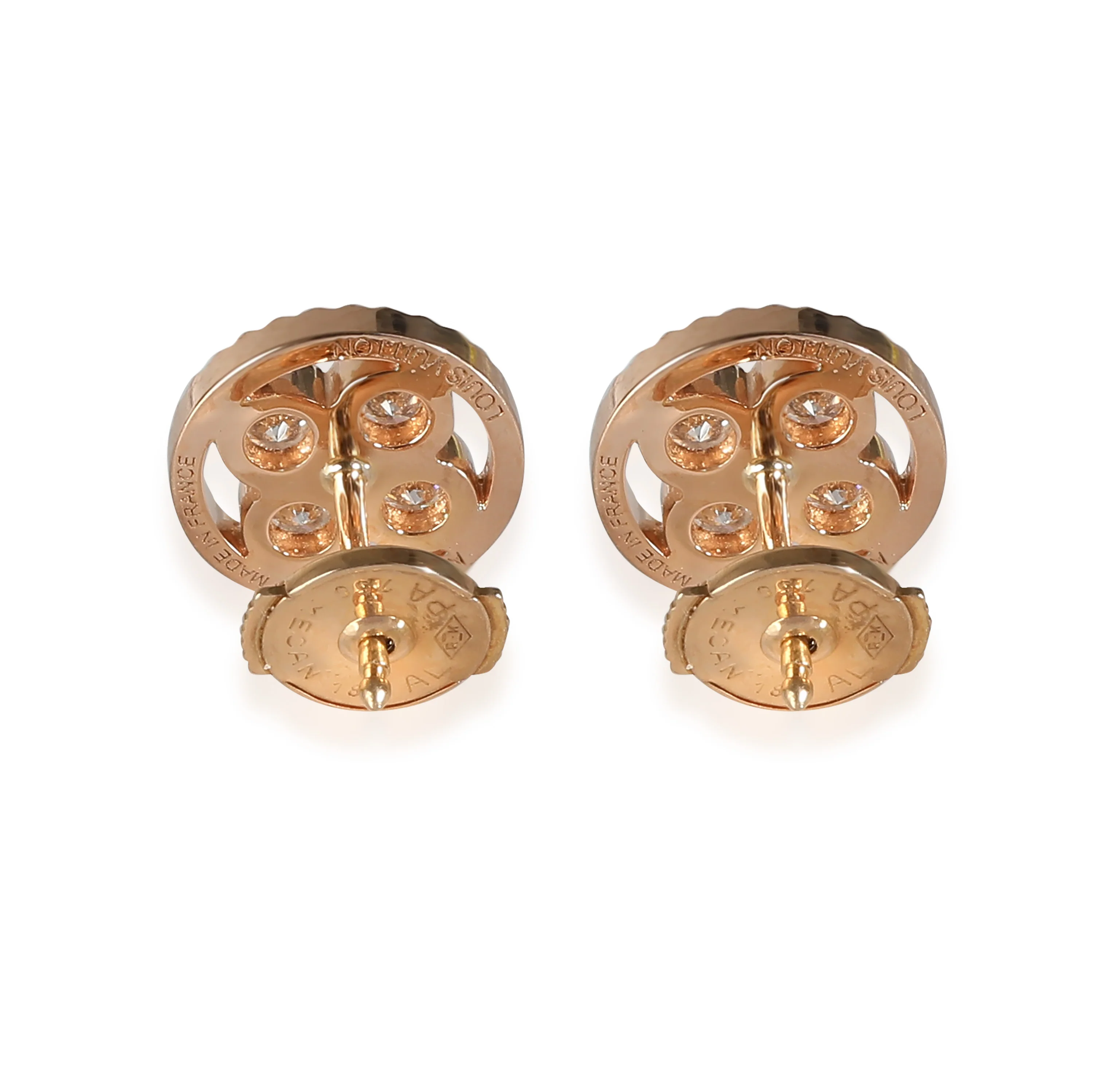 Sun Blossom Diamond Earring in 18k Rose Gold 0.40 CTW - Image 3