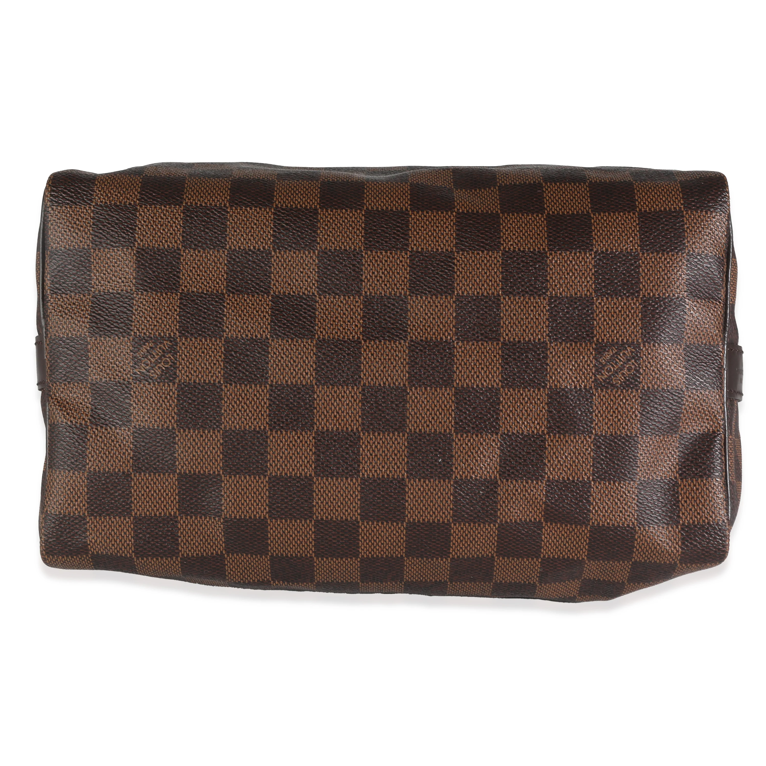 Louis Vuitton Damier Ebene Canvas Speedy Bandouliere 25 - Image 7