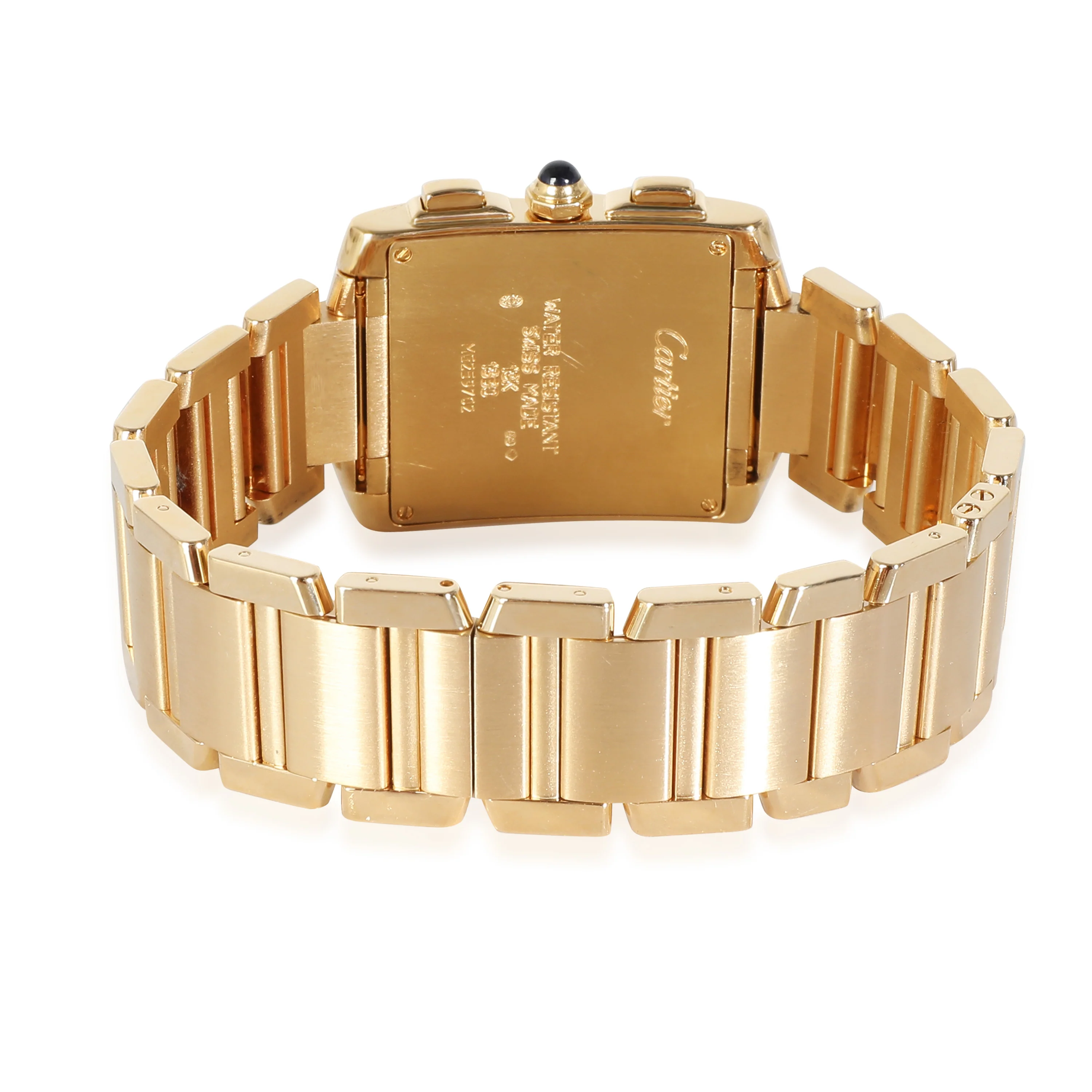Tank Francaise Chronoflex W50005R2 Unisex Watch in 18kt Yellow Gold - Image 4