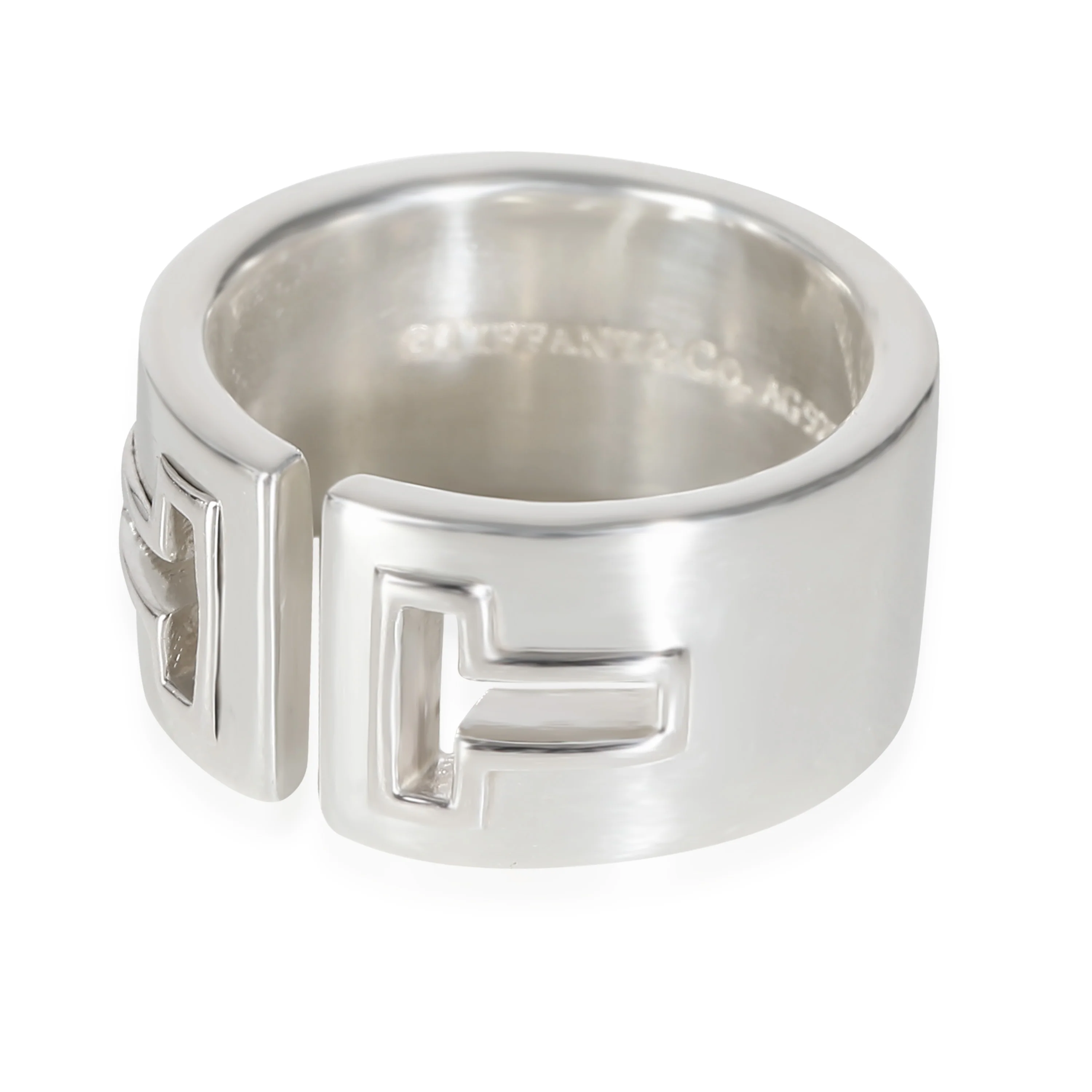 Vintage T Cutout Ring in Sterling Silver - Image 2