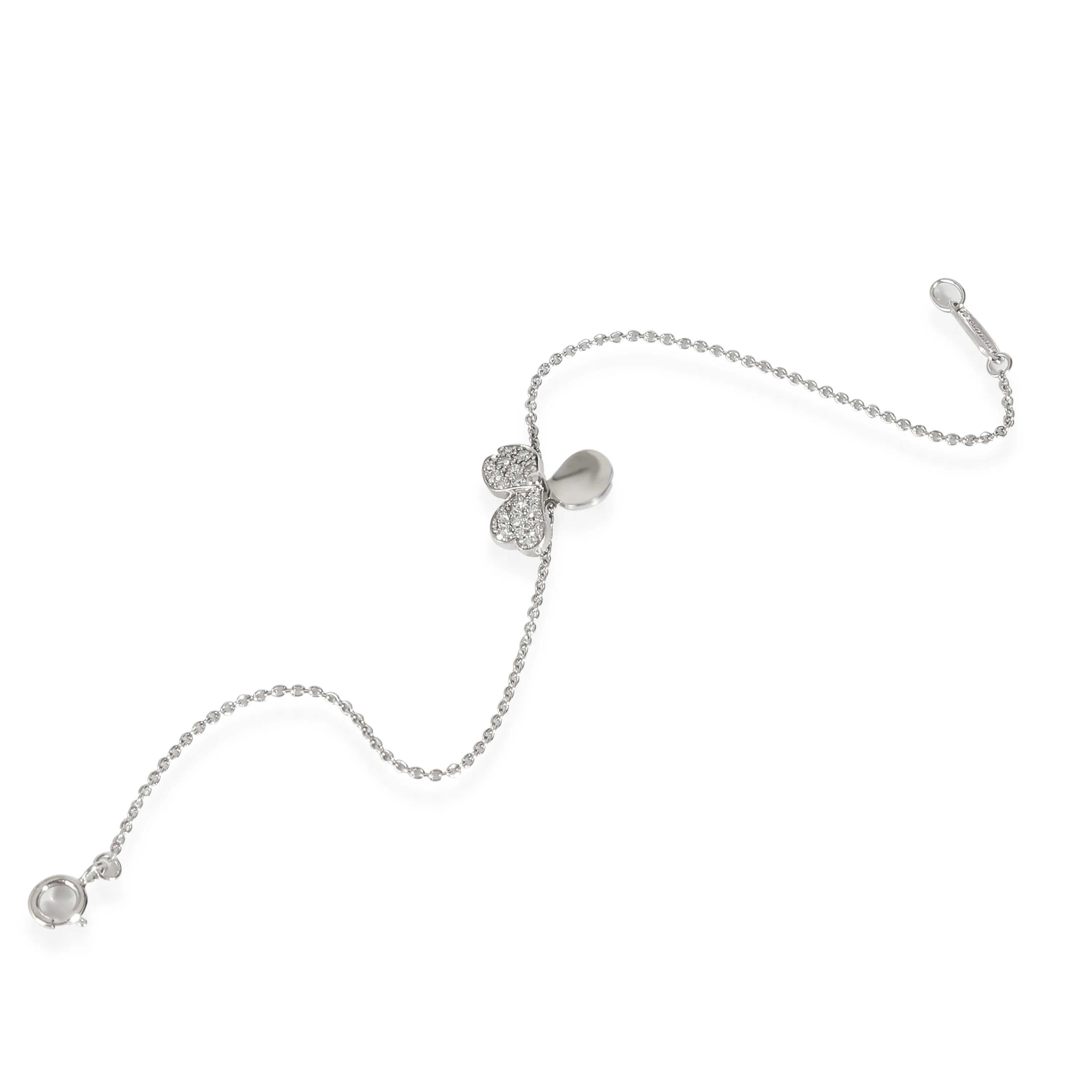 Paper Flowers Bracelet in 18k White Gold 0.17 CTW - Image 2