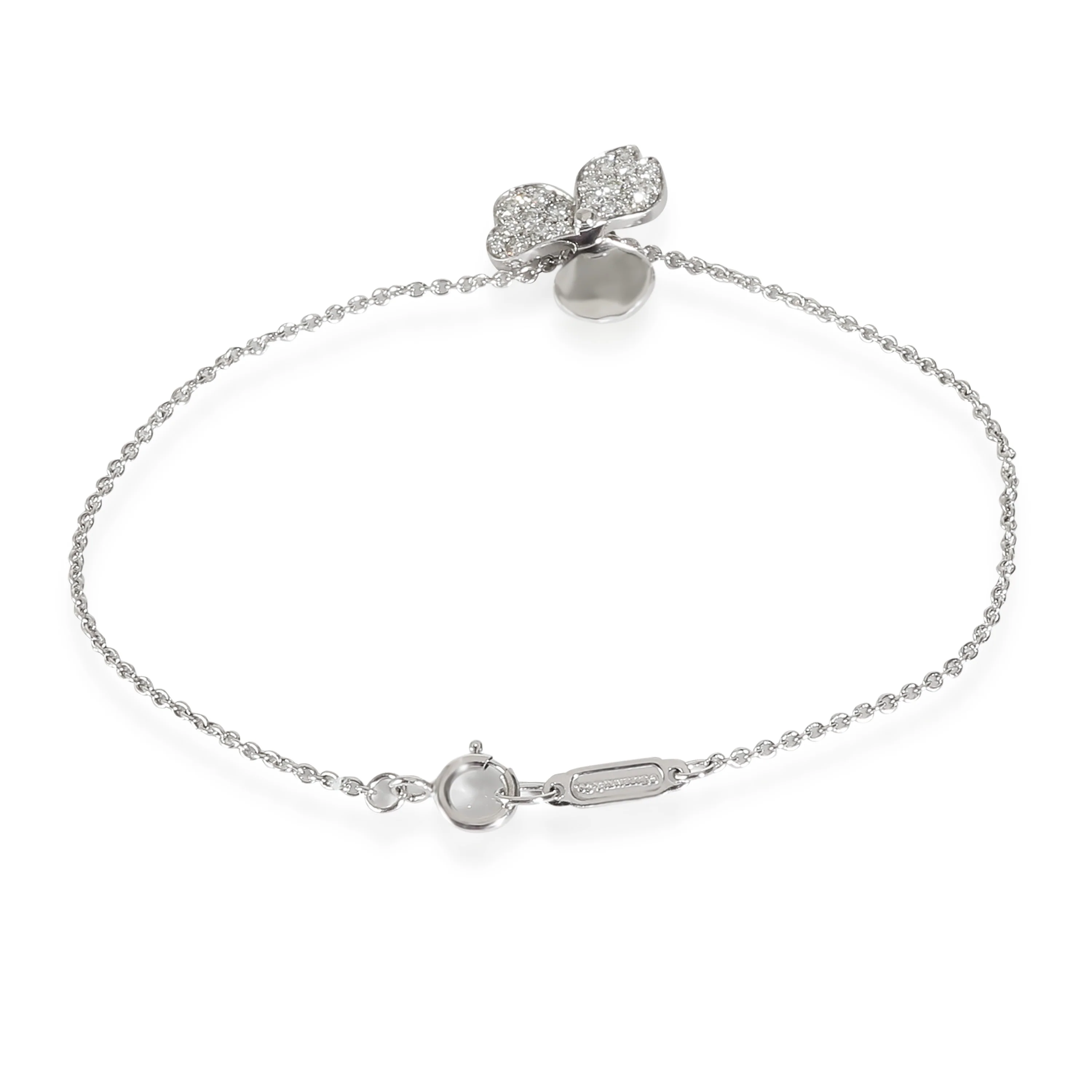 Paper Flowers Bracelet in 18k White Gold 0.17 CTW - Image 3