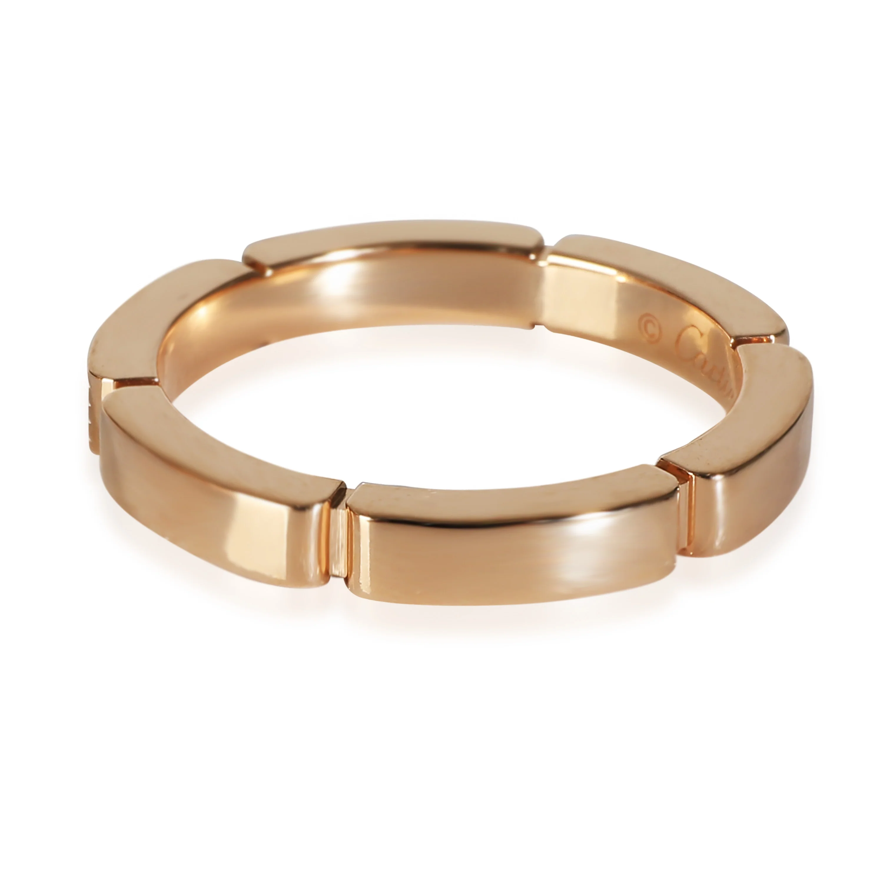 Maillon Panthere Band in 18k Rose Gold 0.04 CTW - Image 3