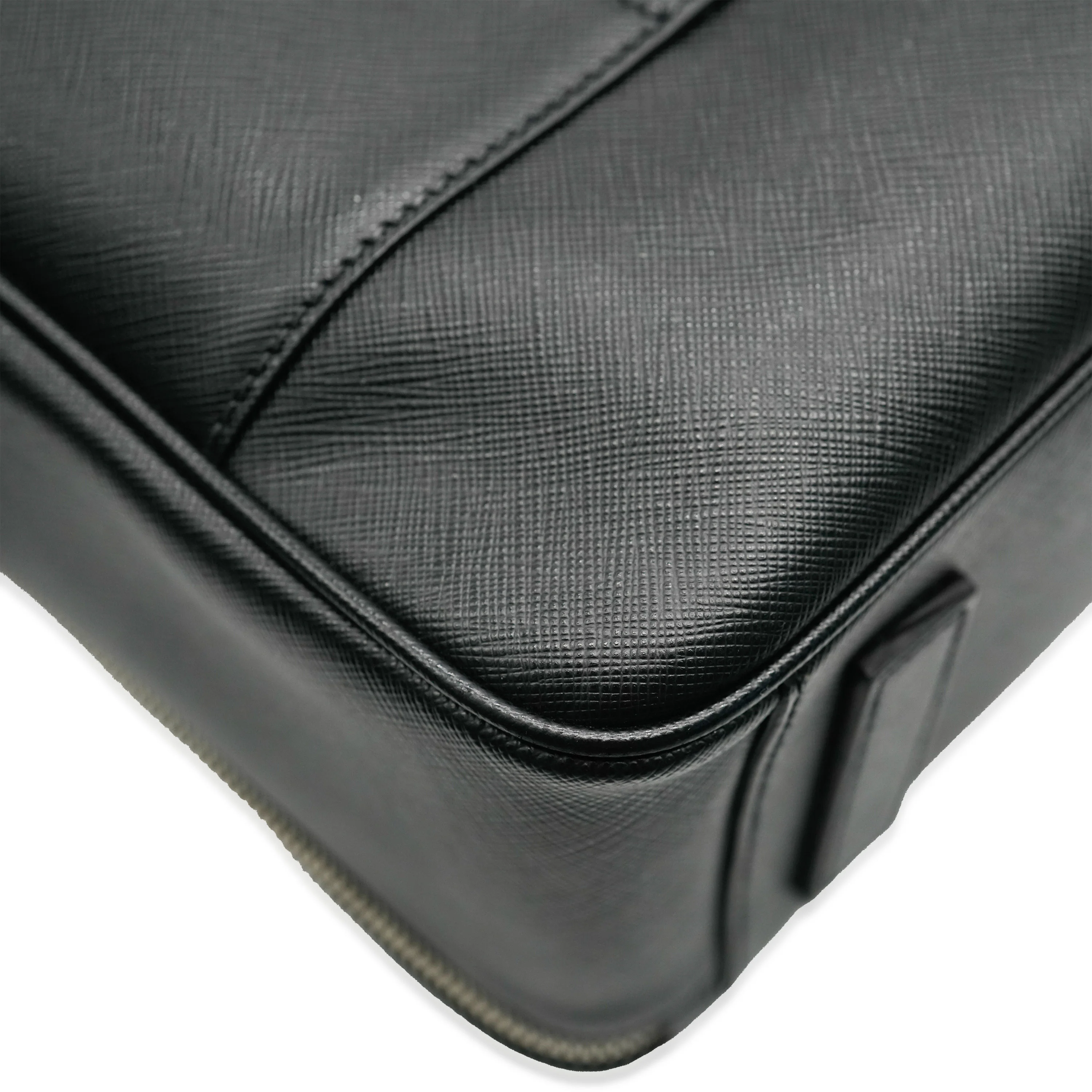 Black Saffiano Leather Briefcase - Image 10