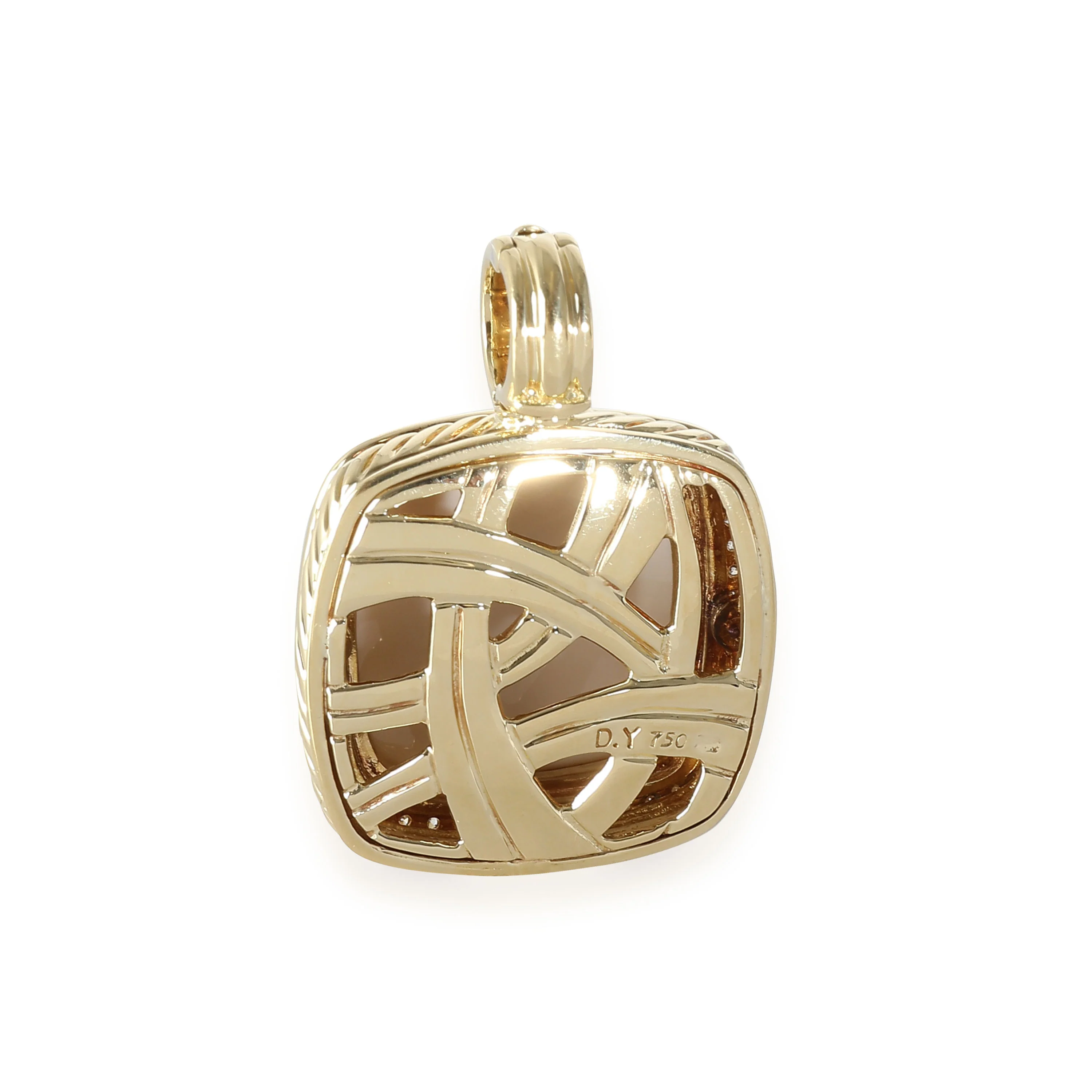 Albion Agate Enhancer Pendant in 18k Yellow Gold 0.5 CTW - Image 3