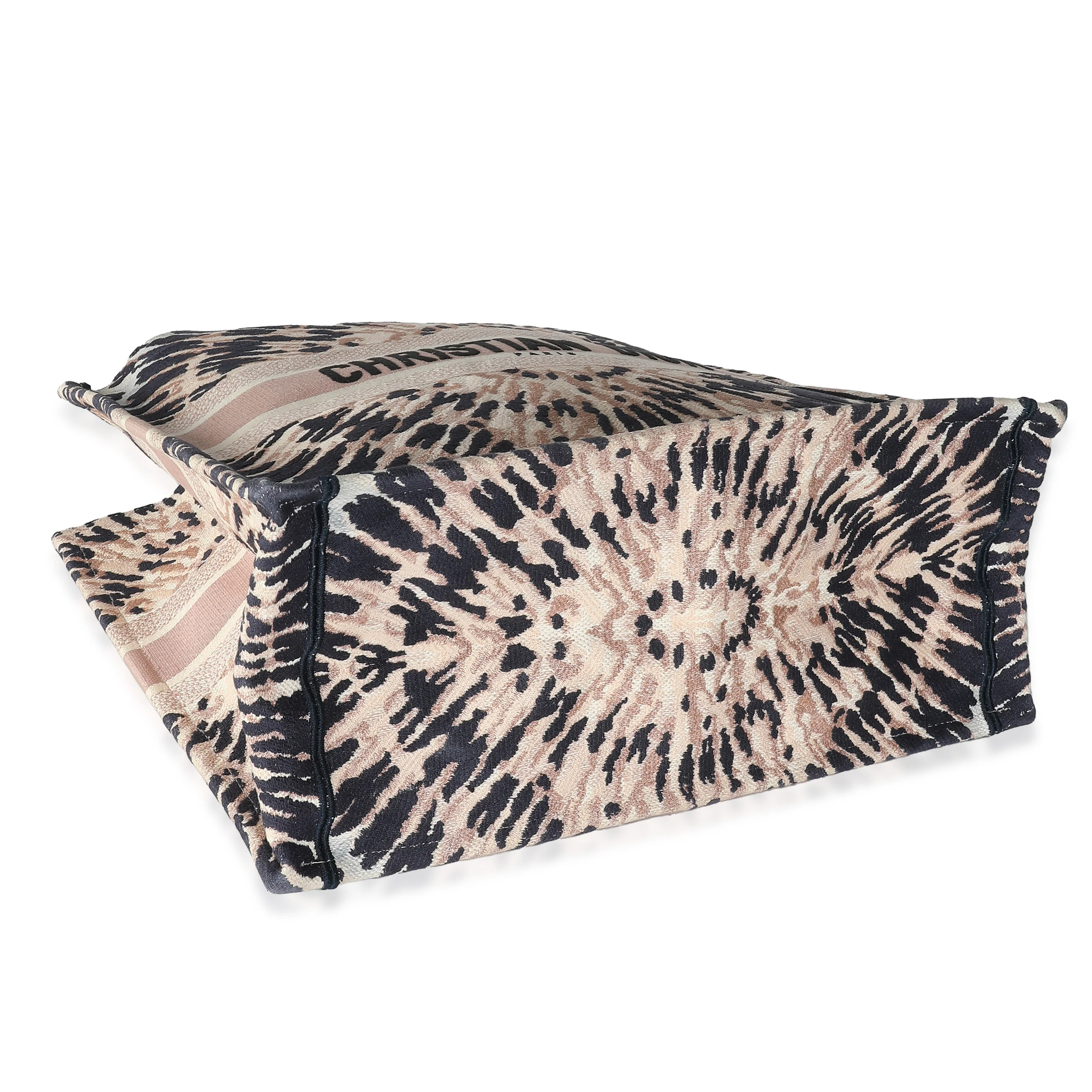Pink Multicolor Tie Dye Large Book Tote - Image 4