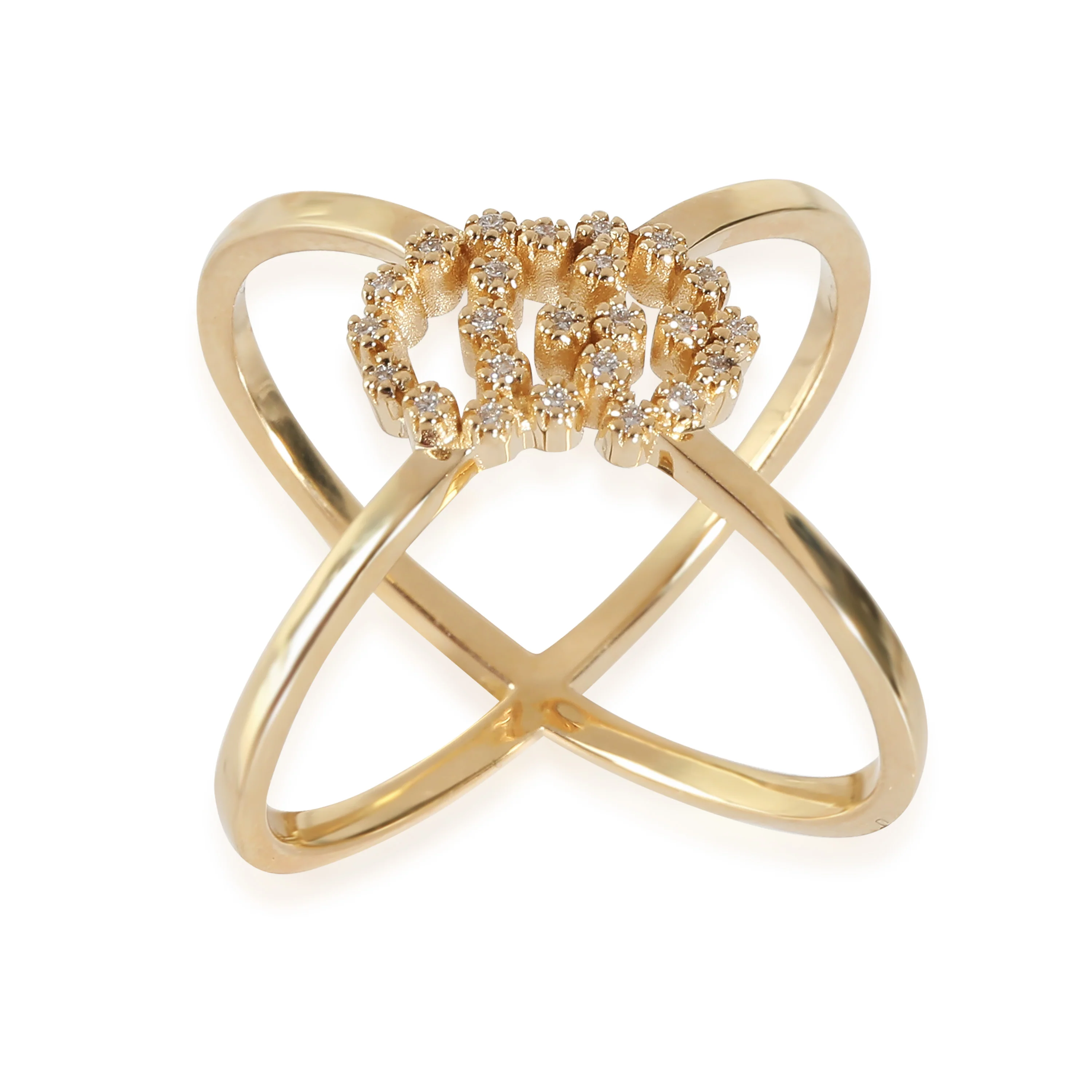 Running GG Diamond Ring in 18k Yellow Gold 0.07 CTW - Image 3