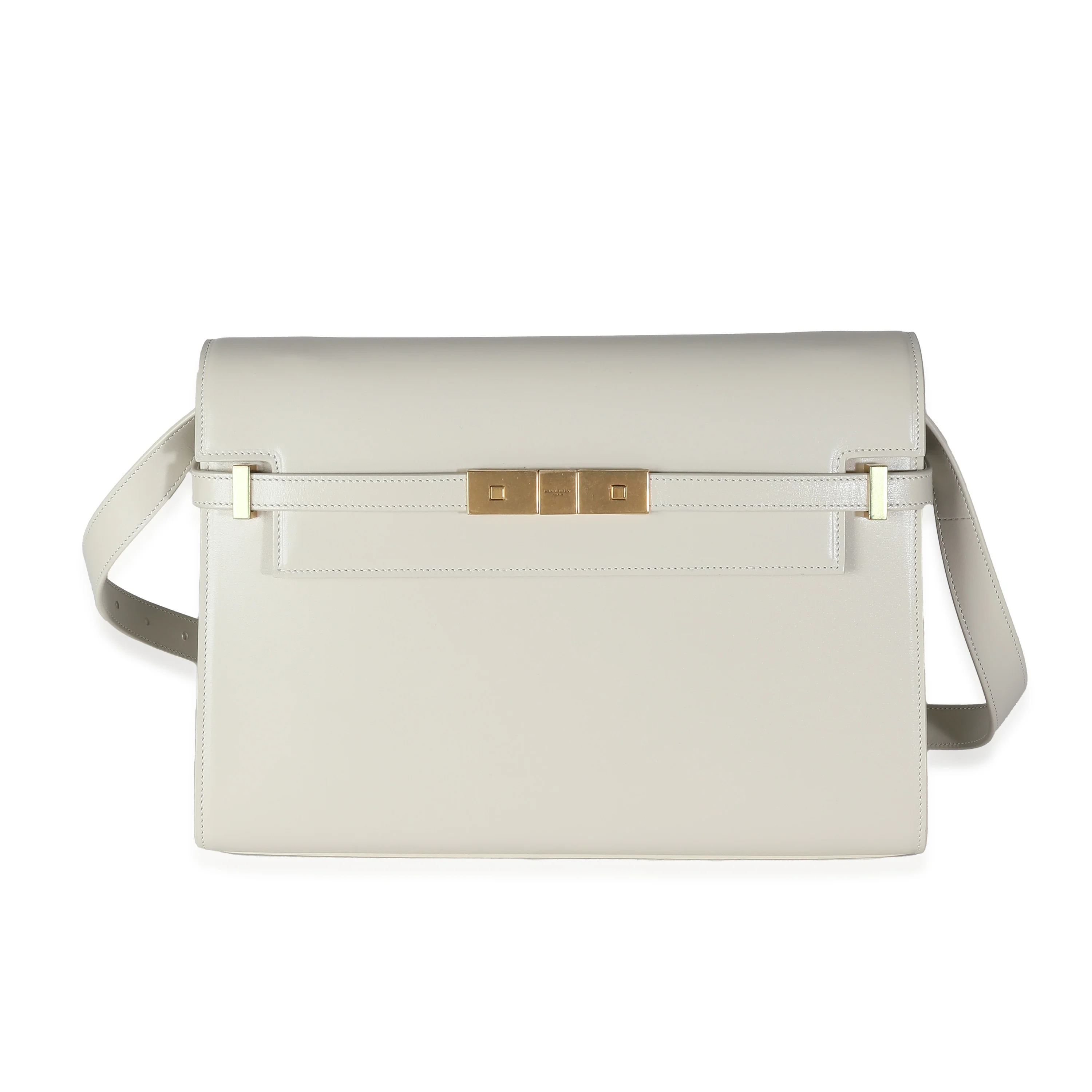 Crema Calfskin Medium Manhattan Shoulder Bag - Image 2