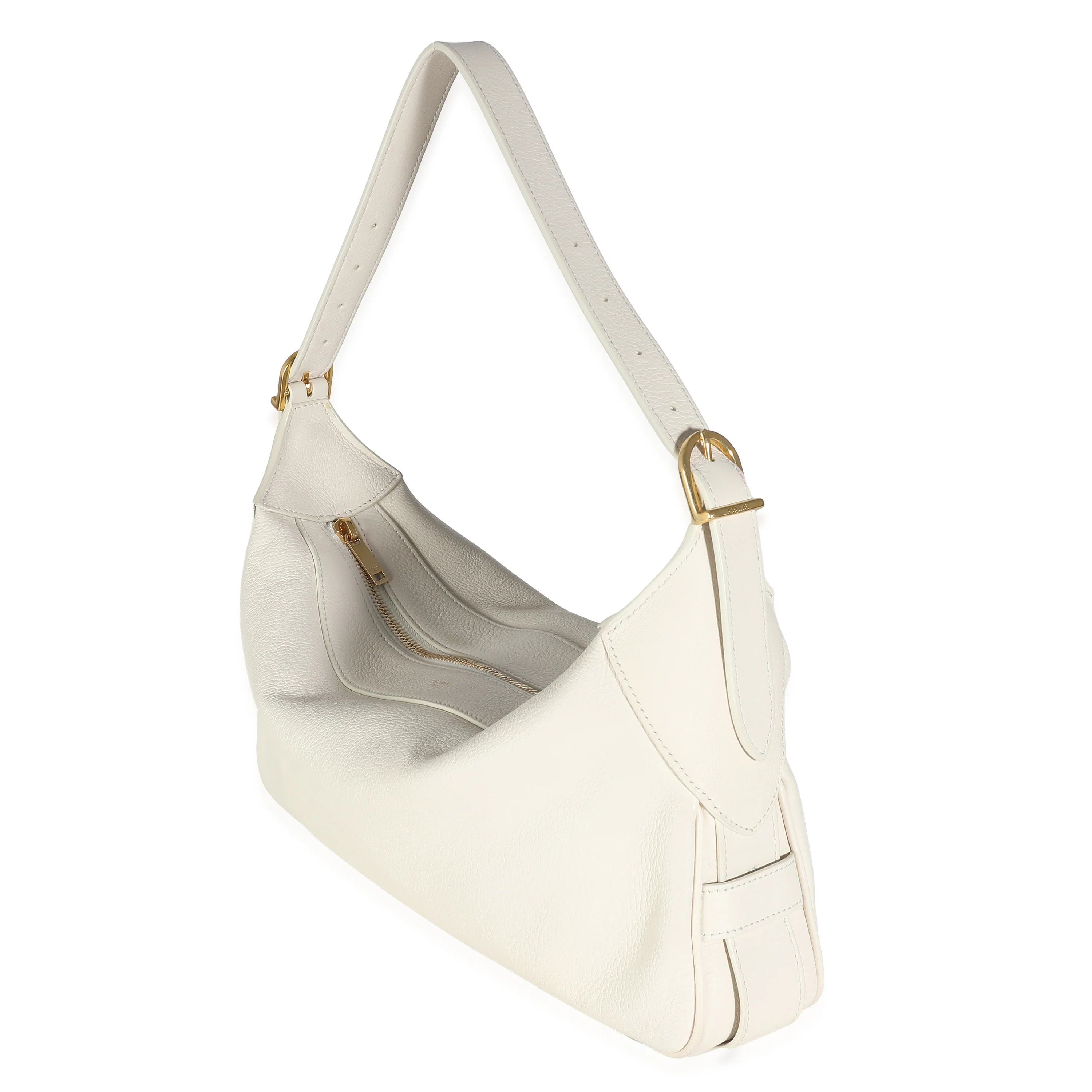 White Supple Calfskin Medium Romy - Image 2