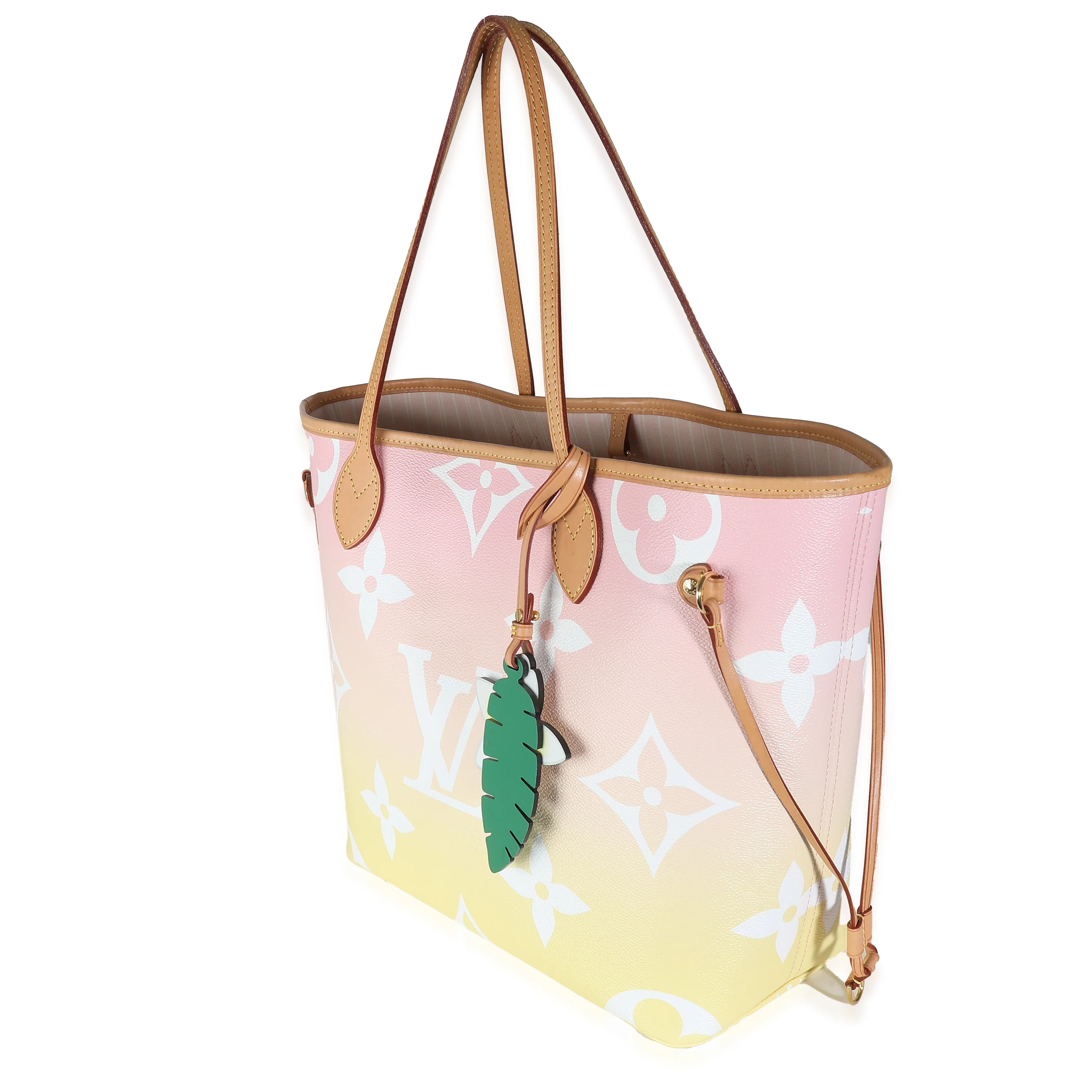 Pink Monogram Giant Canvas By The Pool Neverfull MM - Image 2