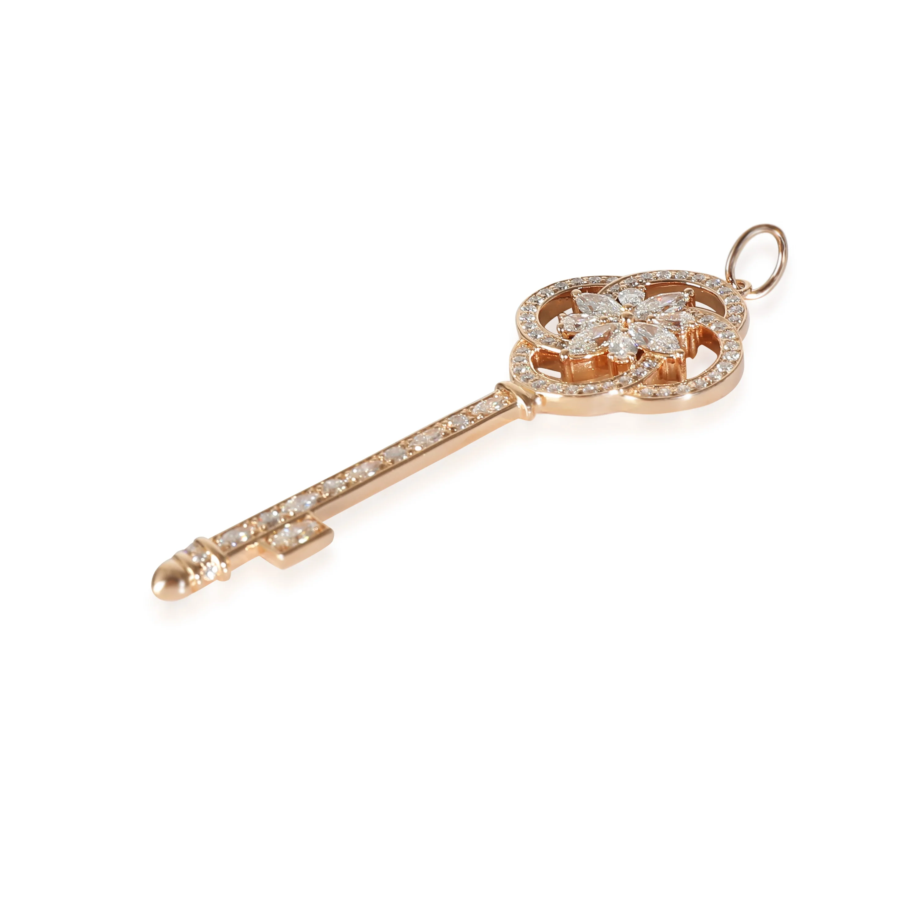 Victoria Key Pendant, Large Model in 18k Rose Gold 1.1 CTW - Image 2