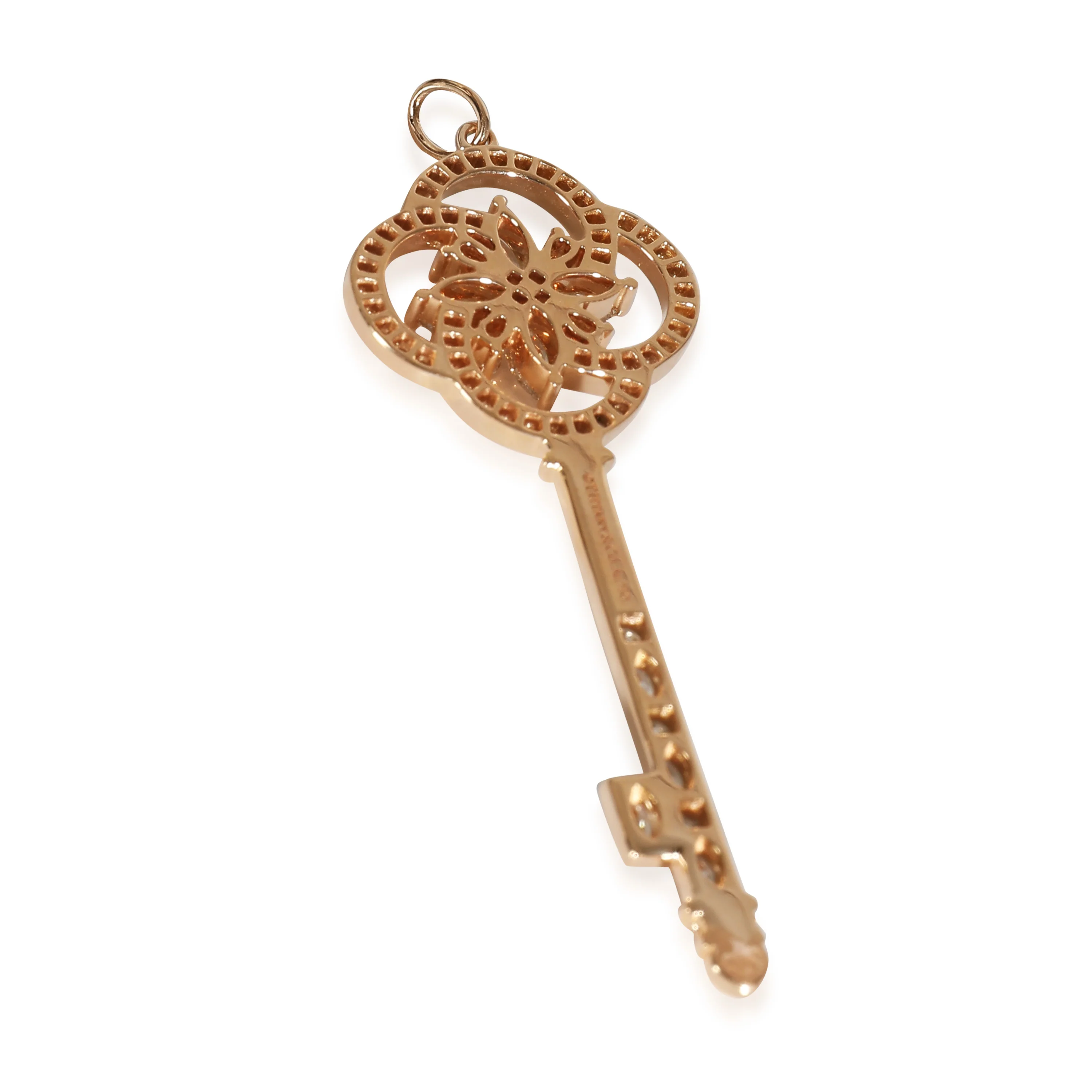 Victoria Key Pendant, Large Model in 18k Rose Gold 1.1 CTW - Image 3