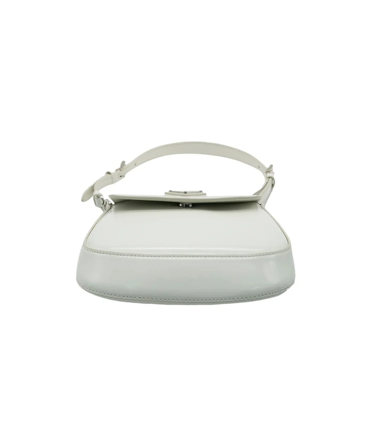 White Brushed Leather Mini Cleo - Image 2