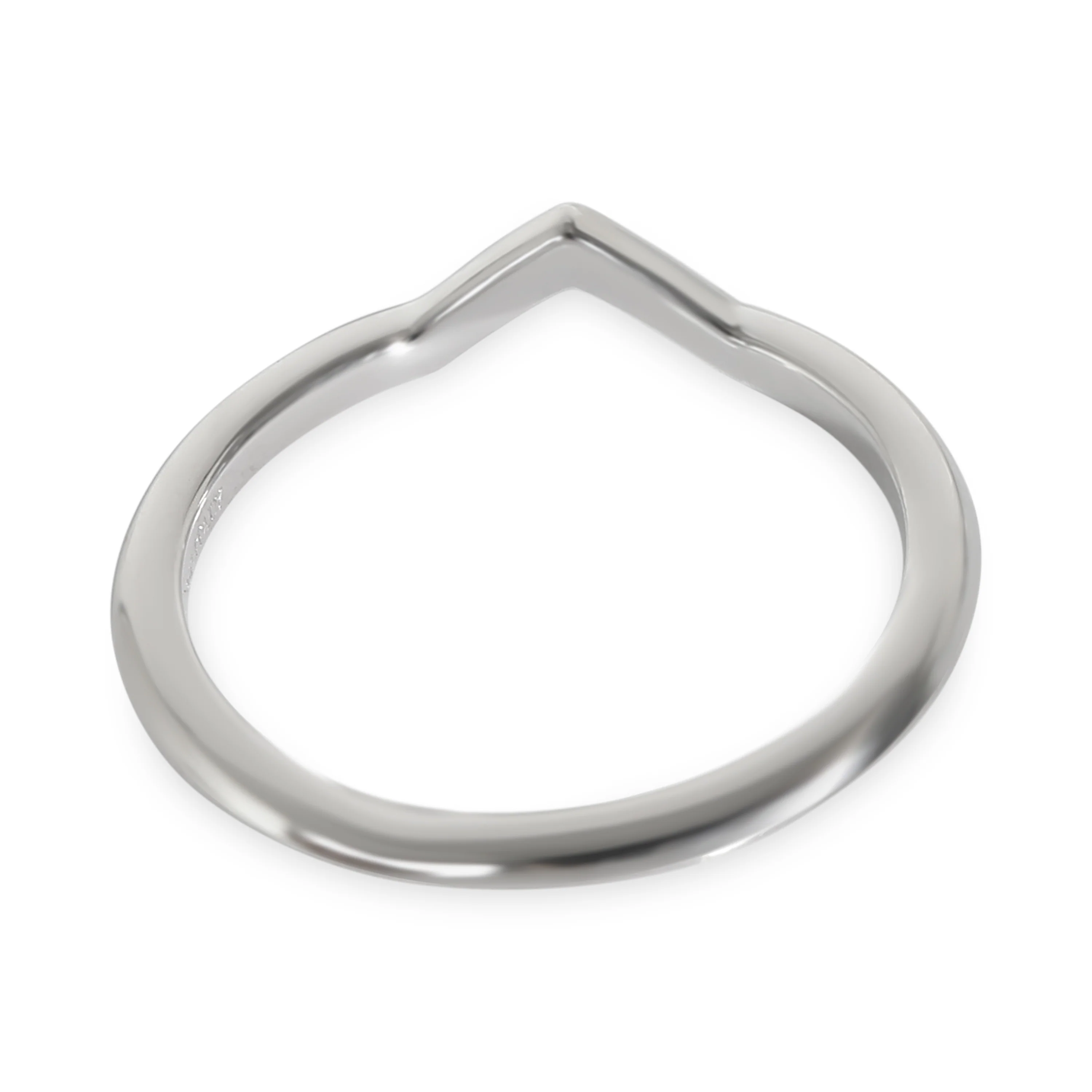 Tiffany Setting V Band in  Platinum - Image 3