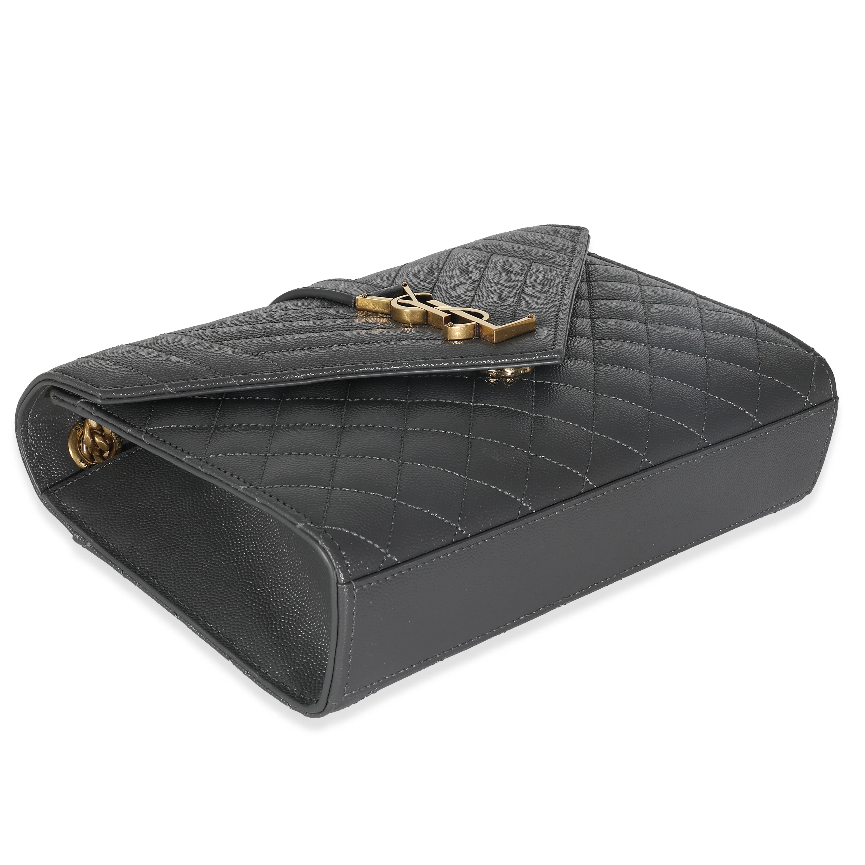 Gray Triquilt Grain De Poudre Medium Monogram Satchel - Image 4
