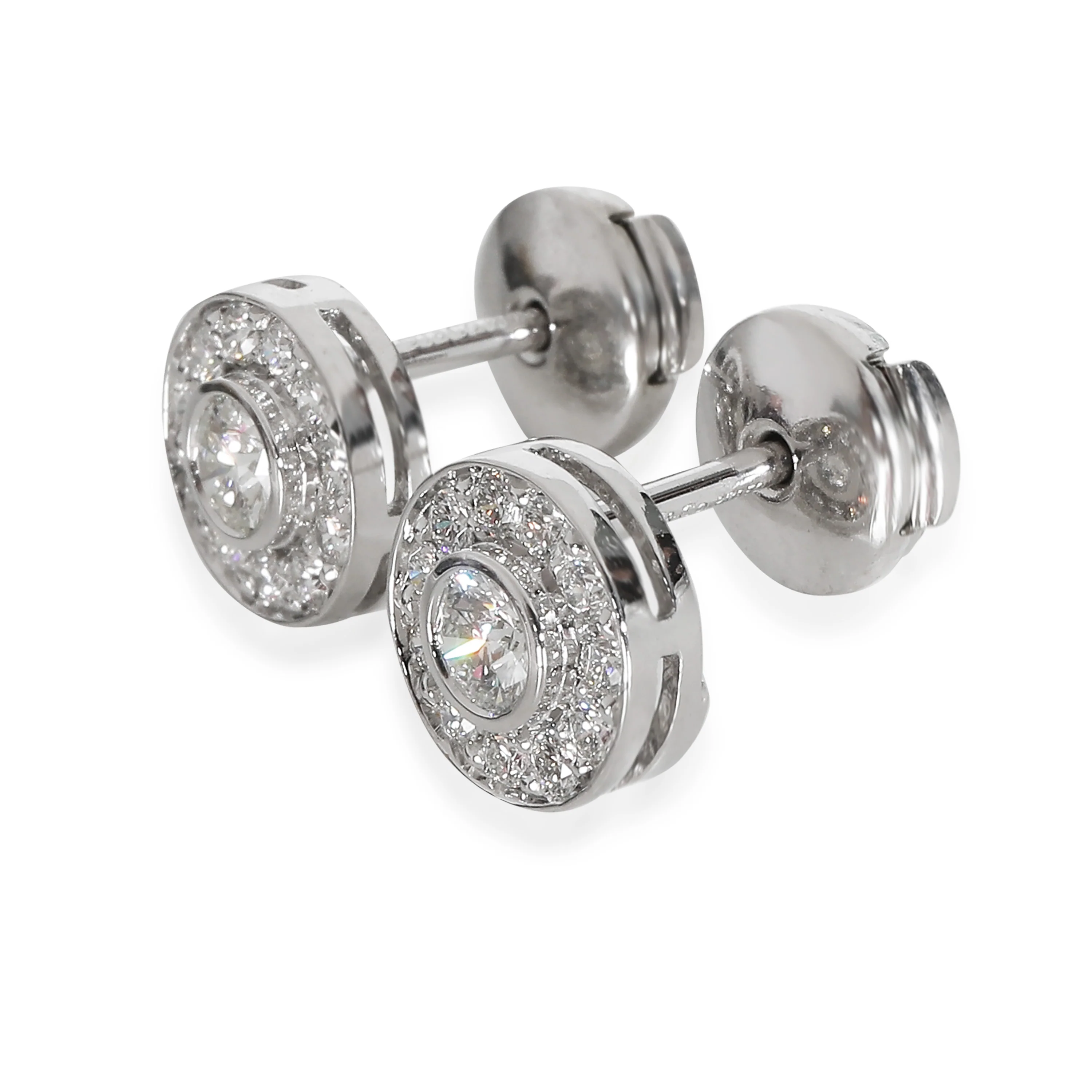 Diamond Circlet Earrings in  Platinum 0.75 CTW - Image 2