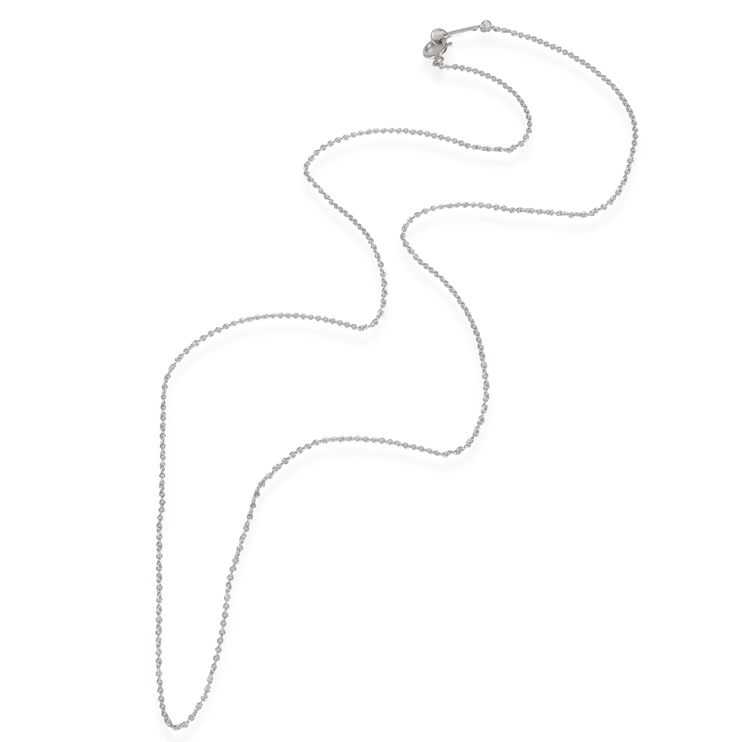 Cable Chain in 18k White Gold, 20 inches - Image 2