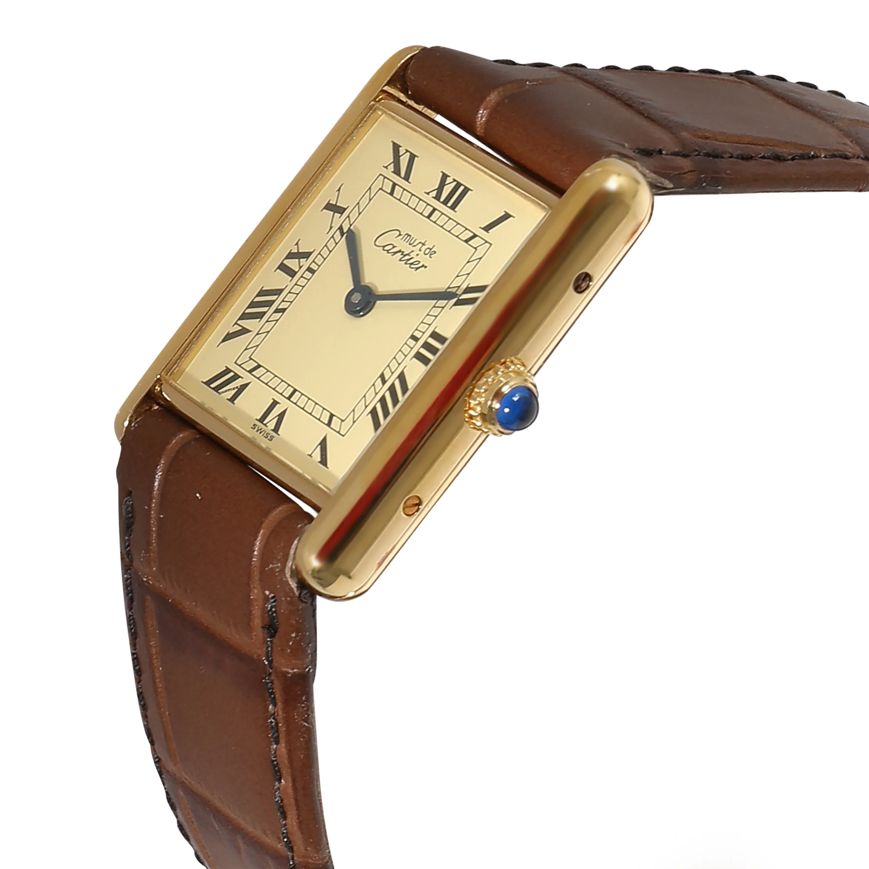 le Must de Cartier Tank 1615 Unisex Watch in  Vermeil - Image 3